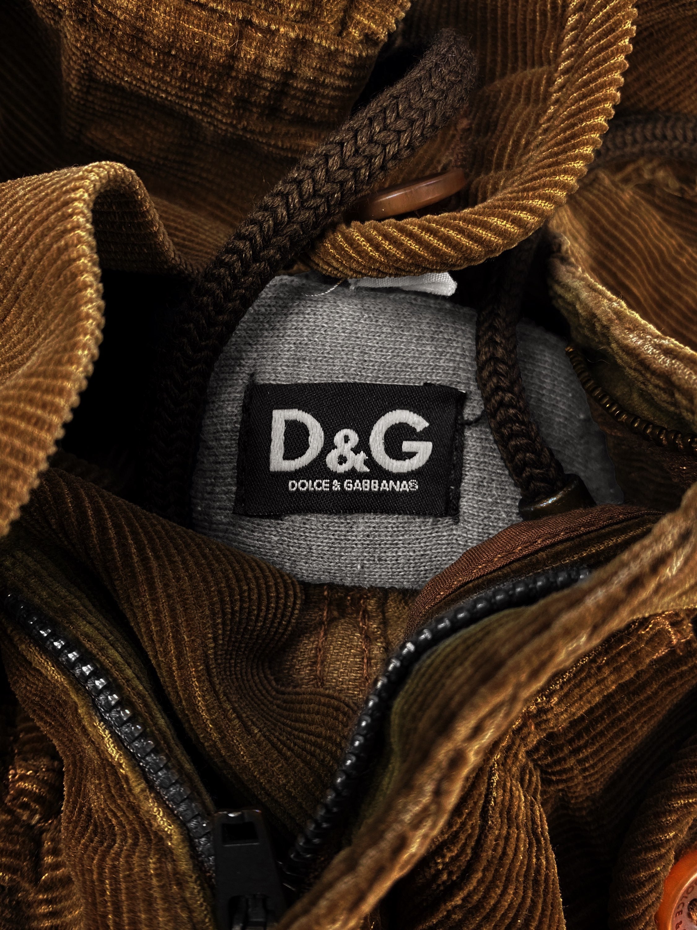 SS05 Dolce &amp; Gabbana ‘Utility’ Multi-Pocket Corduroy Cargo Pants