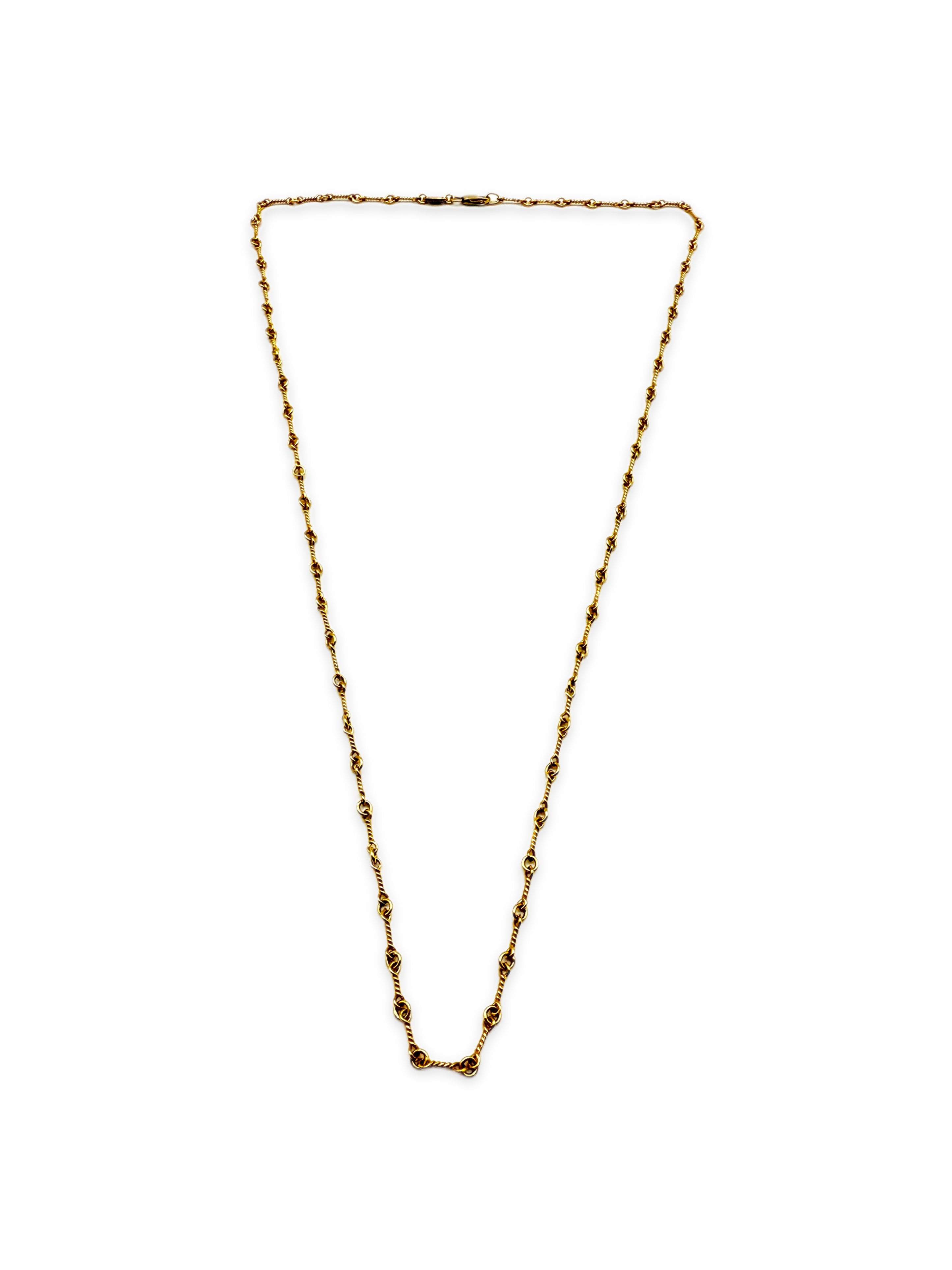 Chrome Hearts 22k Gold ‘Twist’ Chain 22 in Necklace