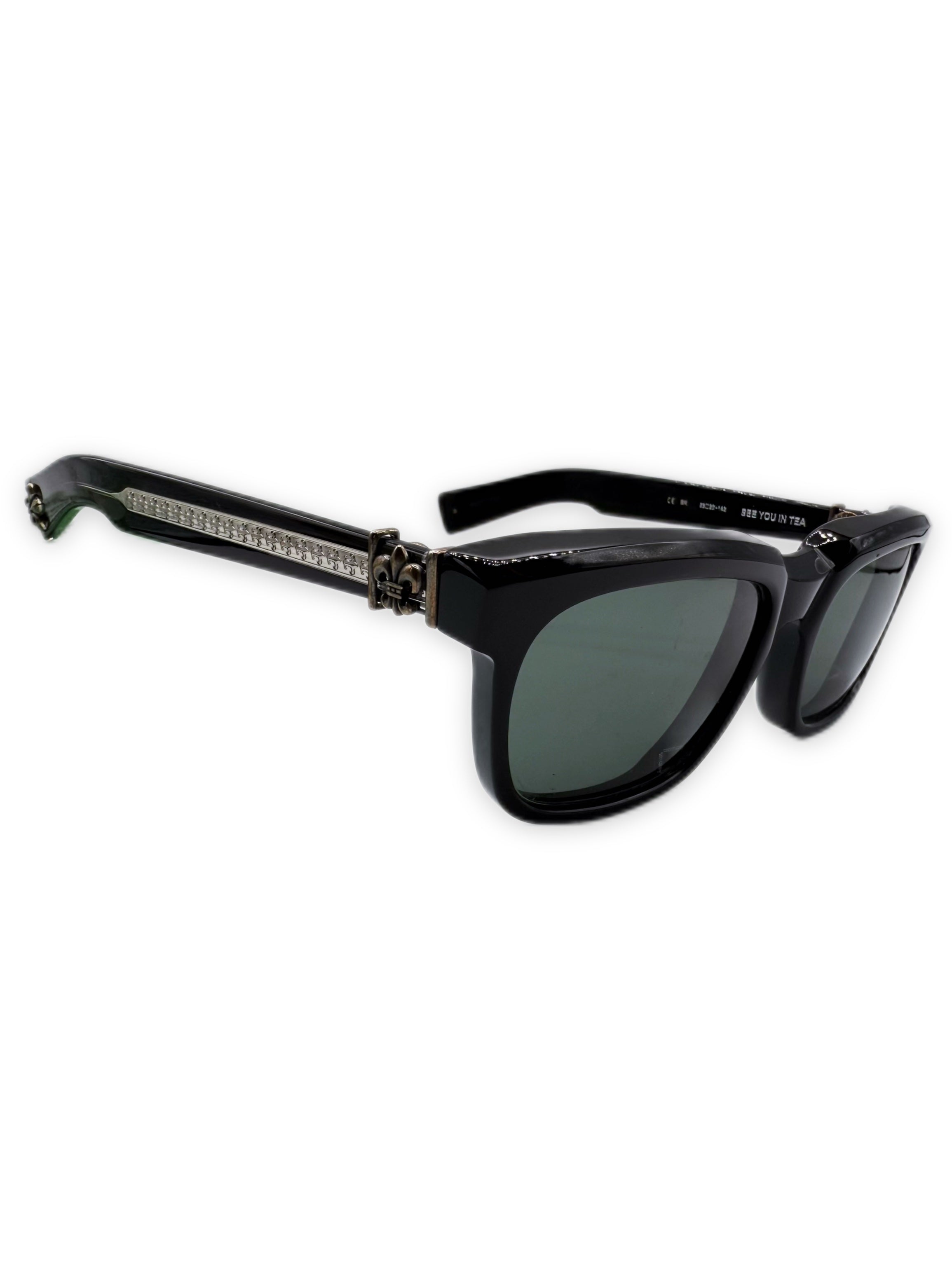 Chrome Hearts ‘See You In Tea’ Fleur de Lis Green Tint Sunglasses