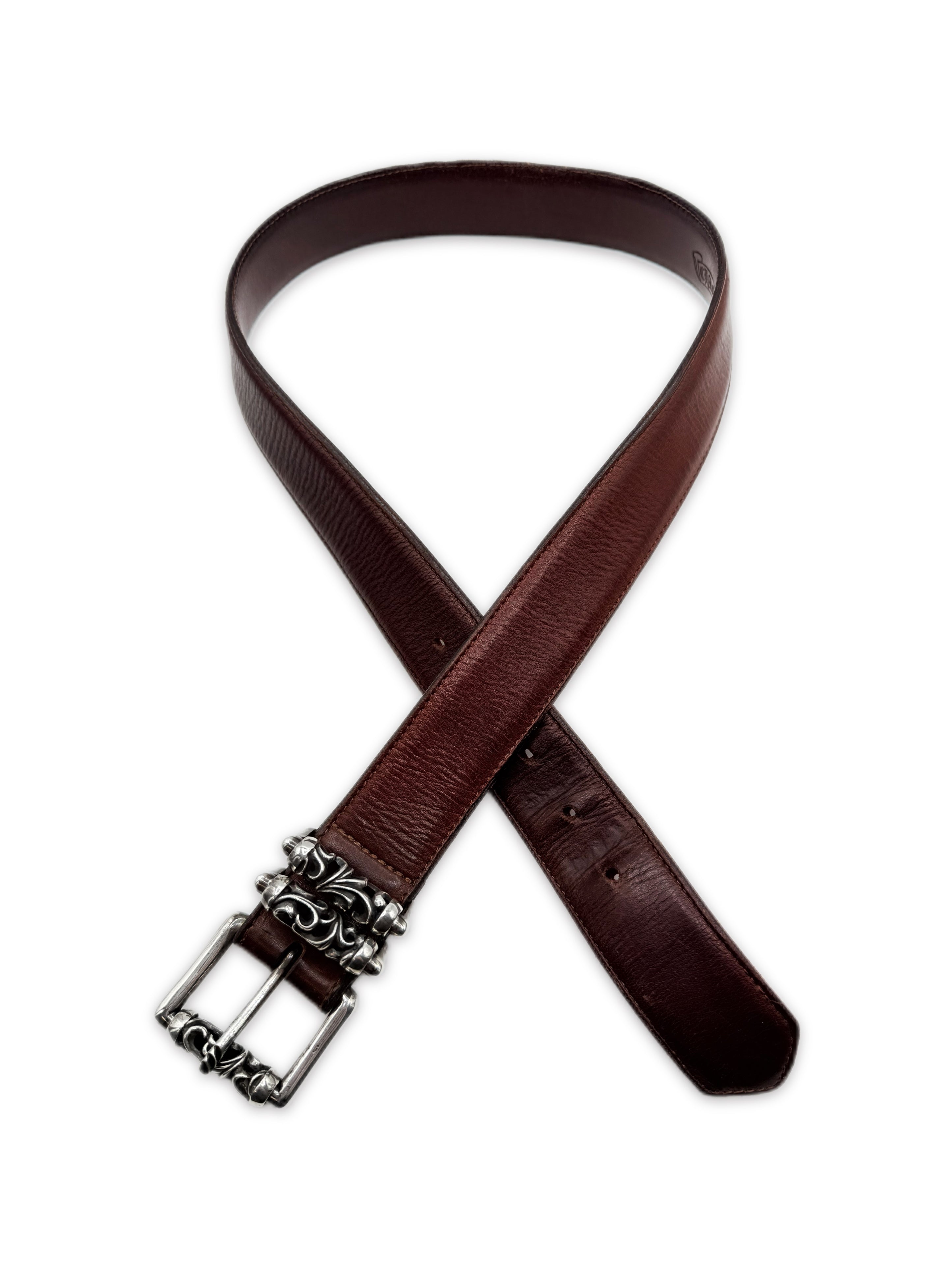 Chrome Hearts Brown Double .925 Silver Roller Belt