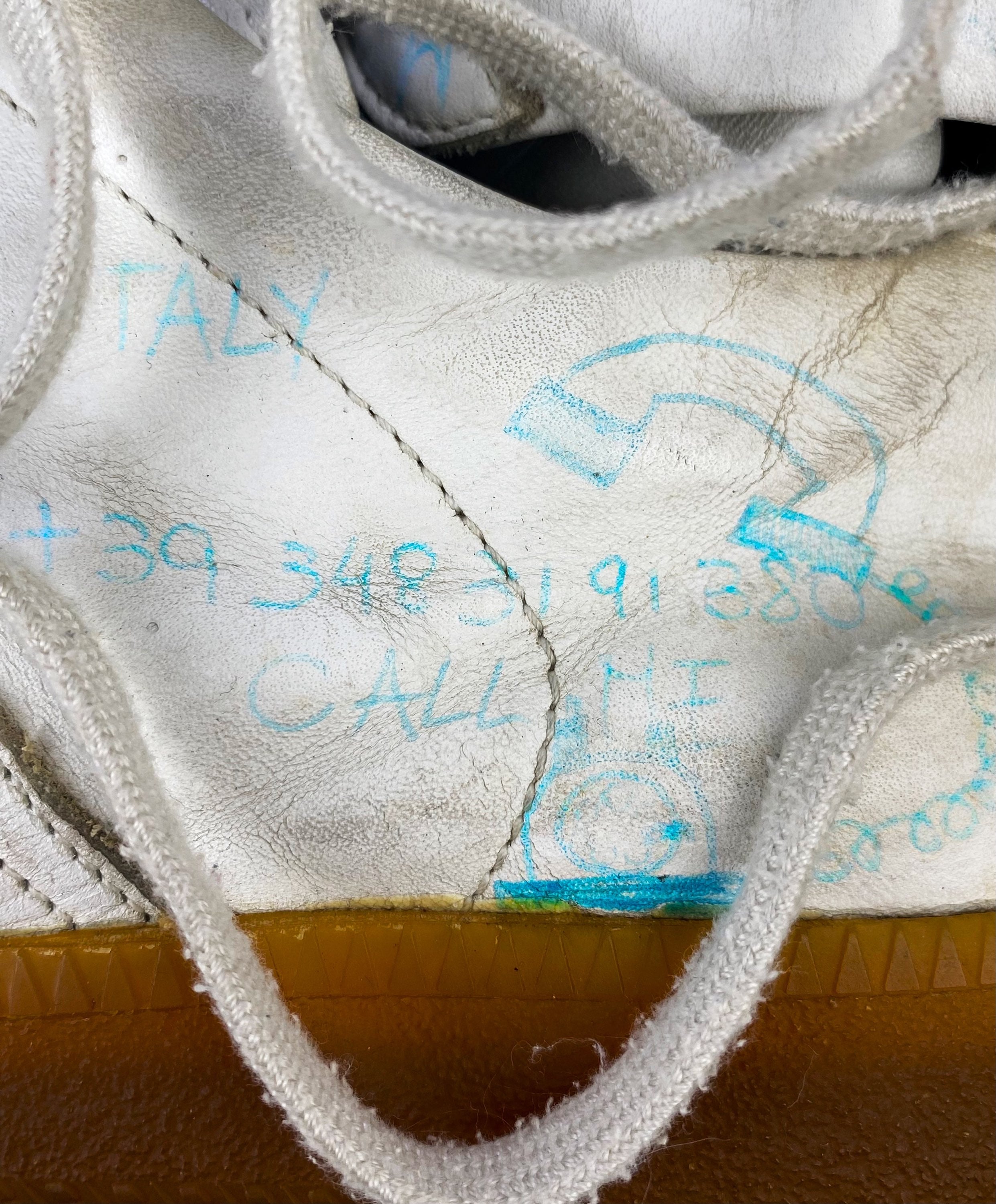 SS02 Maison Margiela ‘Graffiti’ 1/1 Artisanal GAT Sneakers