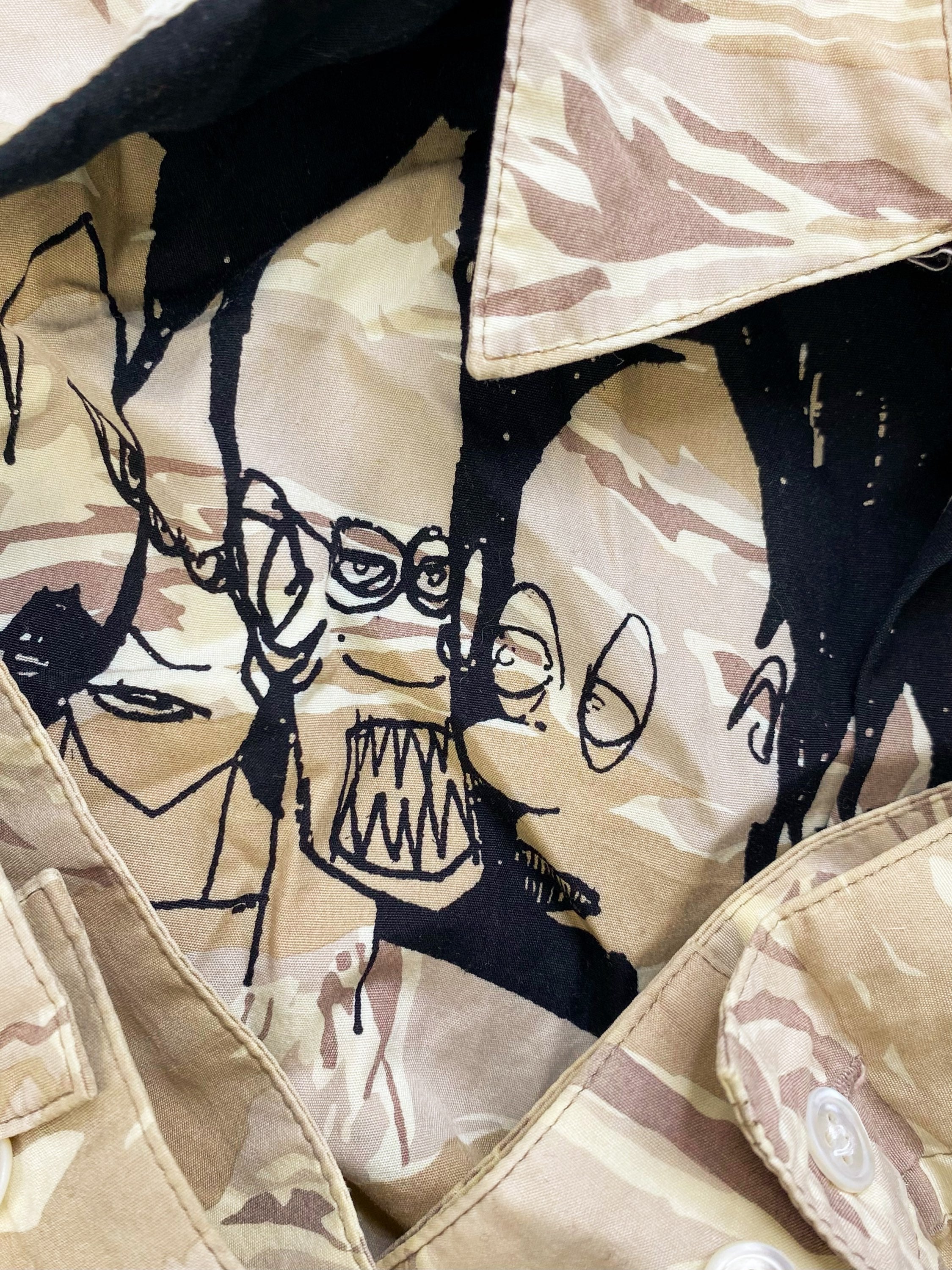 AW01 Undercover x Futra ‘D.A.V.F’ Tiger Camo Button Up Shirt