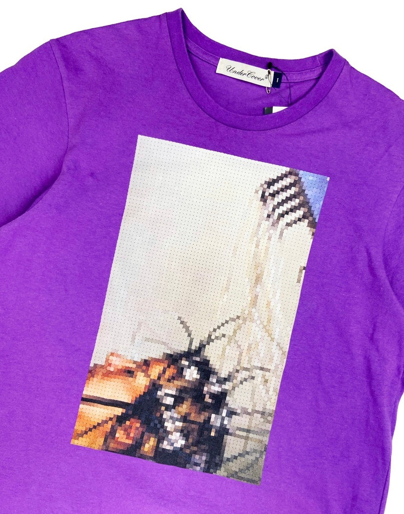 UNDERCOVER “THE LARMS” MOSAIC VIOLET PURPLE GRAPHIC T-SHIRT