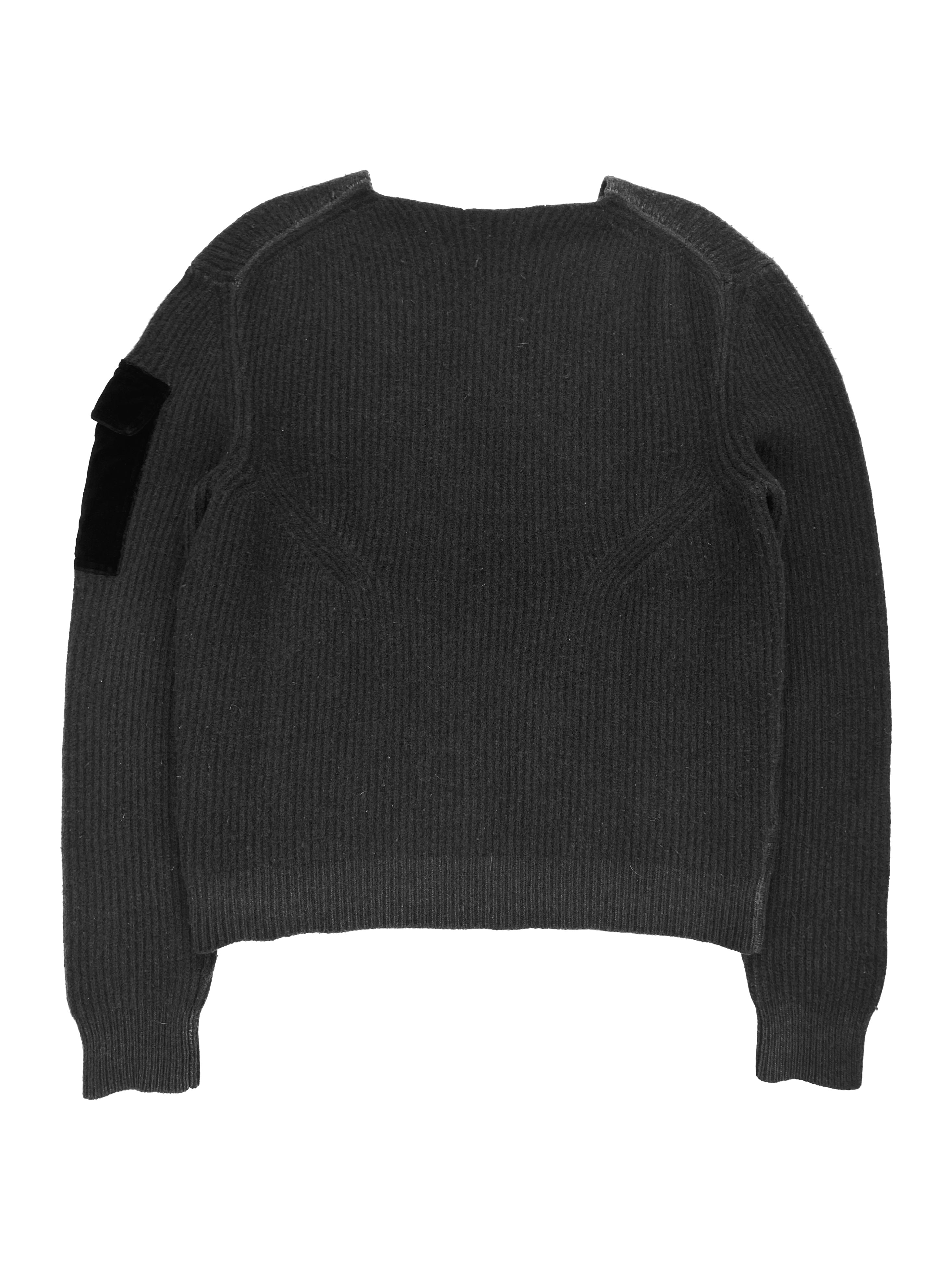 2013 Off-White Heavyweight Cargo Pocket Knitted Sweater