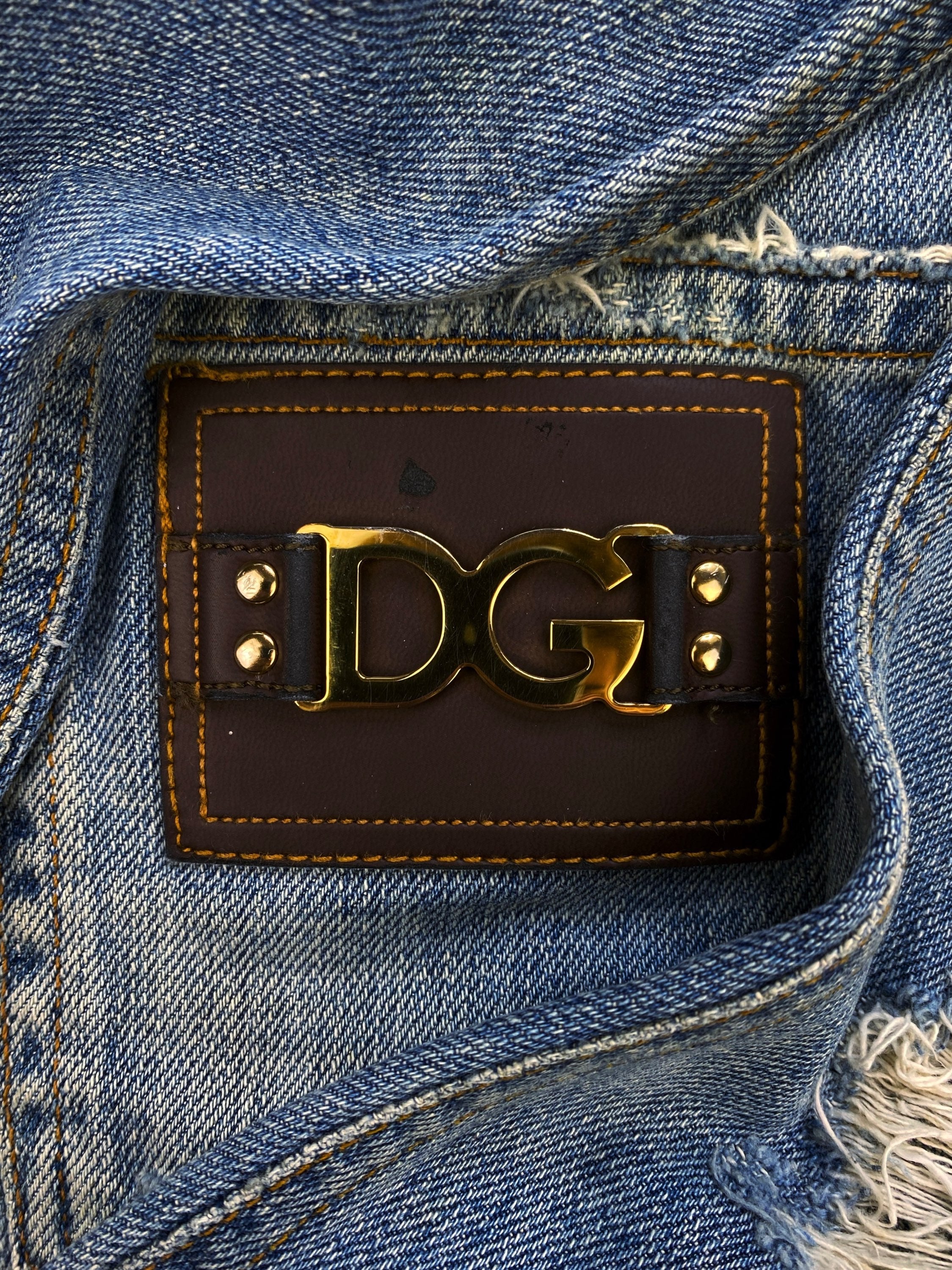 Dolce & Gabbana Light Wash Distressed Boot Cut Denim Jeans