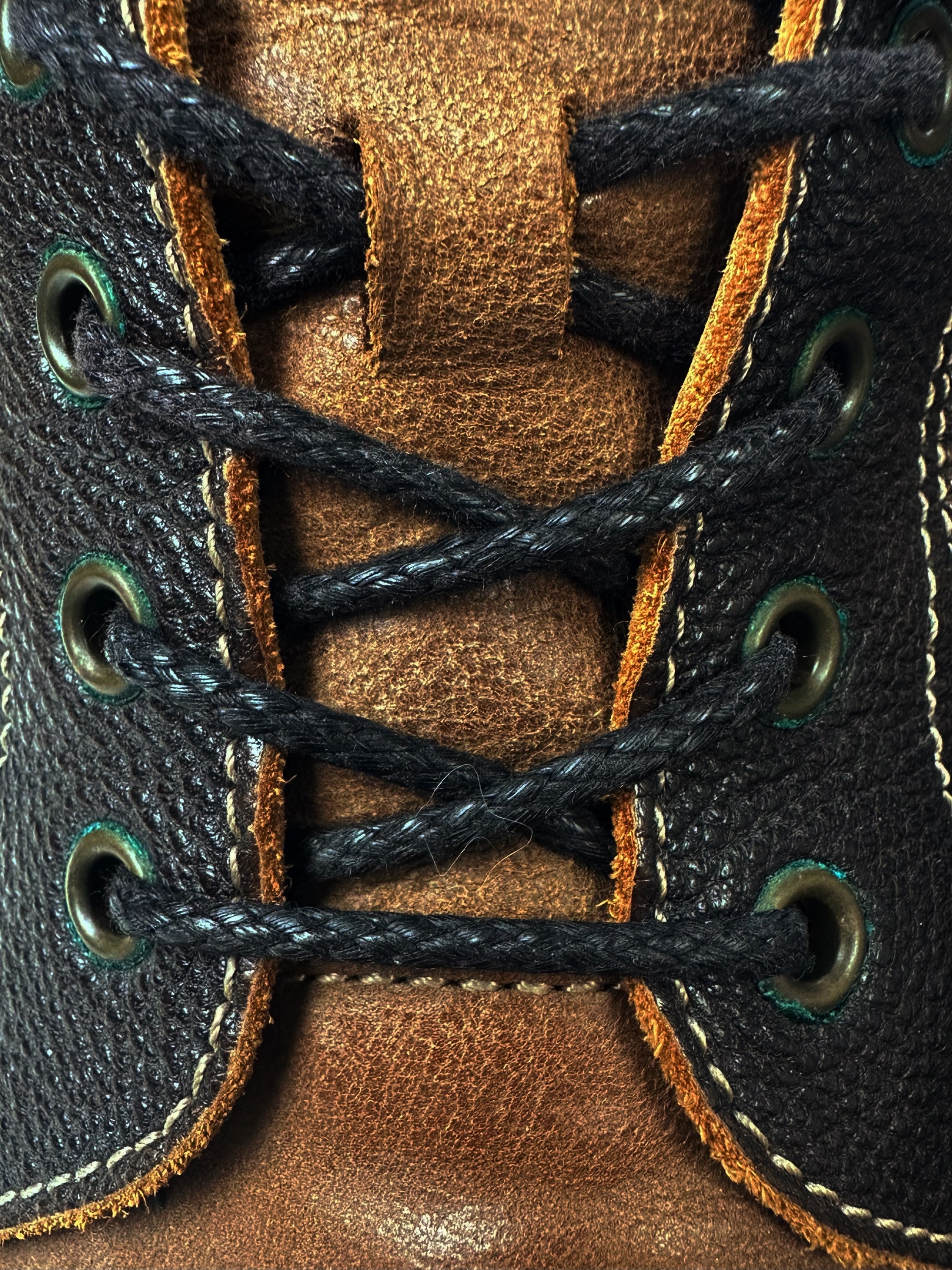 00s Mihara Yasuhiro Brown Leather Tonal Hiking Boots