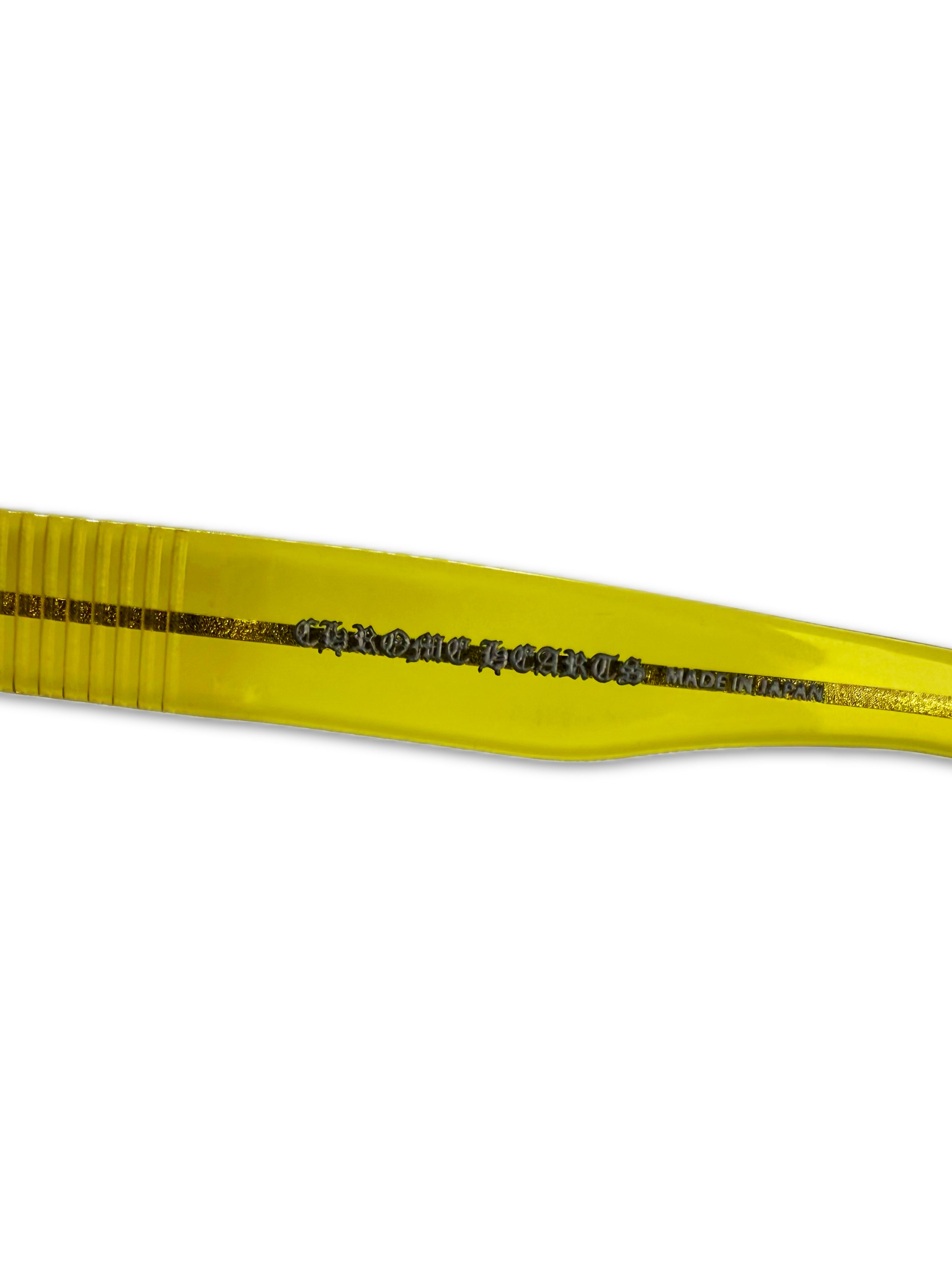 Chrome Hearts ‘Steezin’ Yellow Fleur .925 Silver Sunglasses