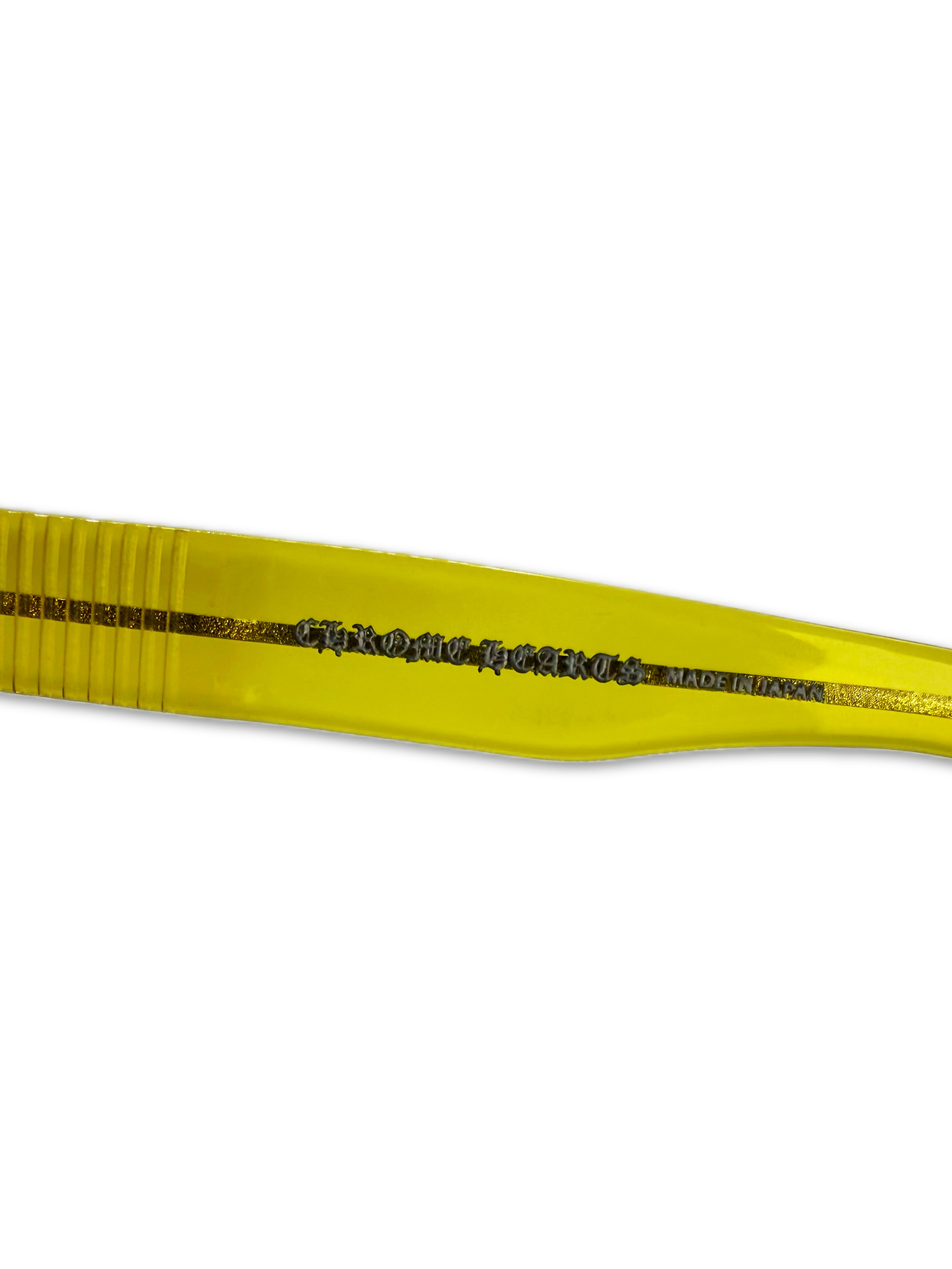 Chrome Hearts ‘Steezin’ Yellow Fleur .925 Silver Sunglasses