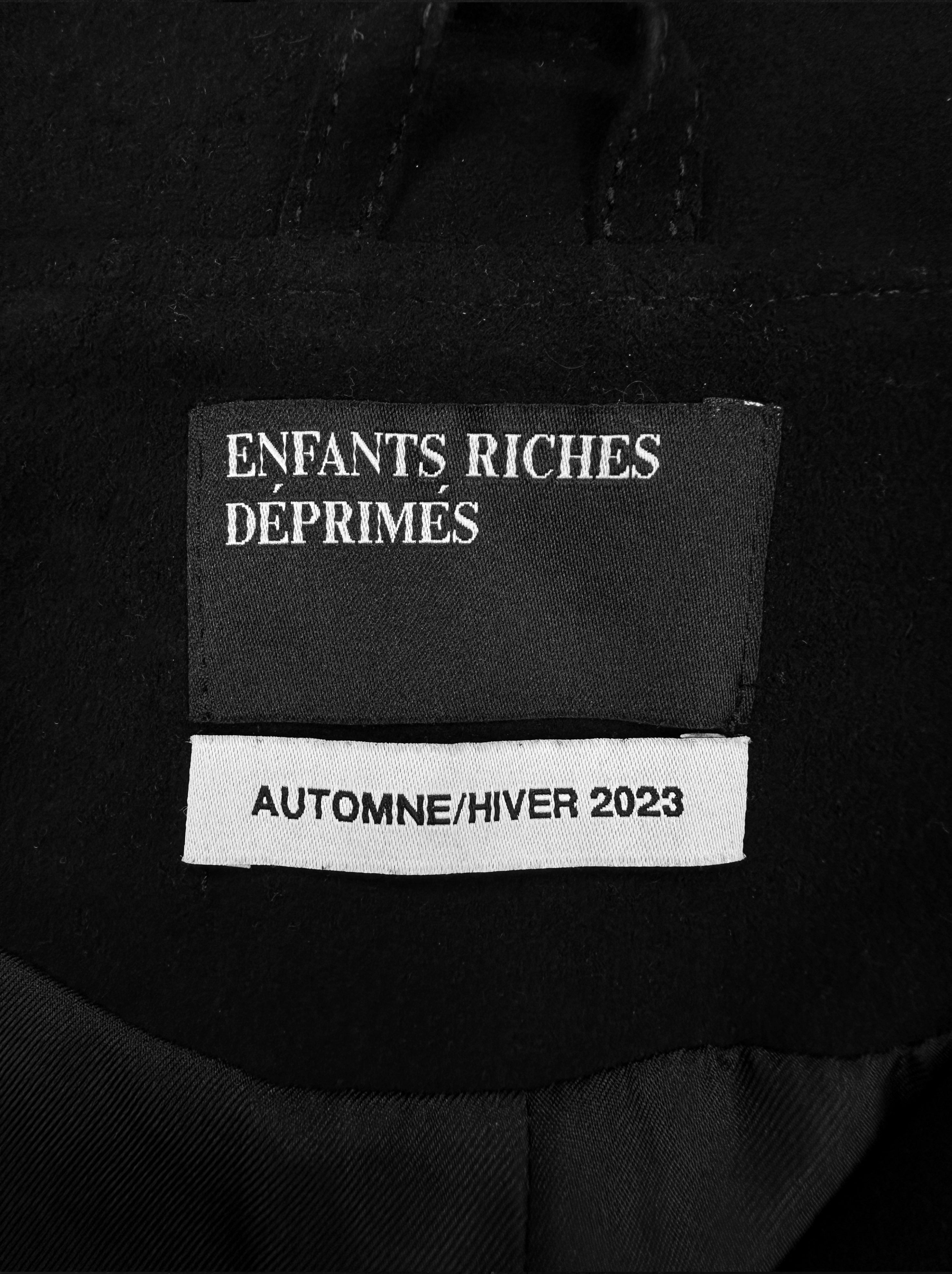 AW23 Enfants Riches Deprimes Suede Black ‘Western’ Jacket