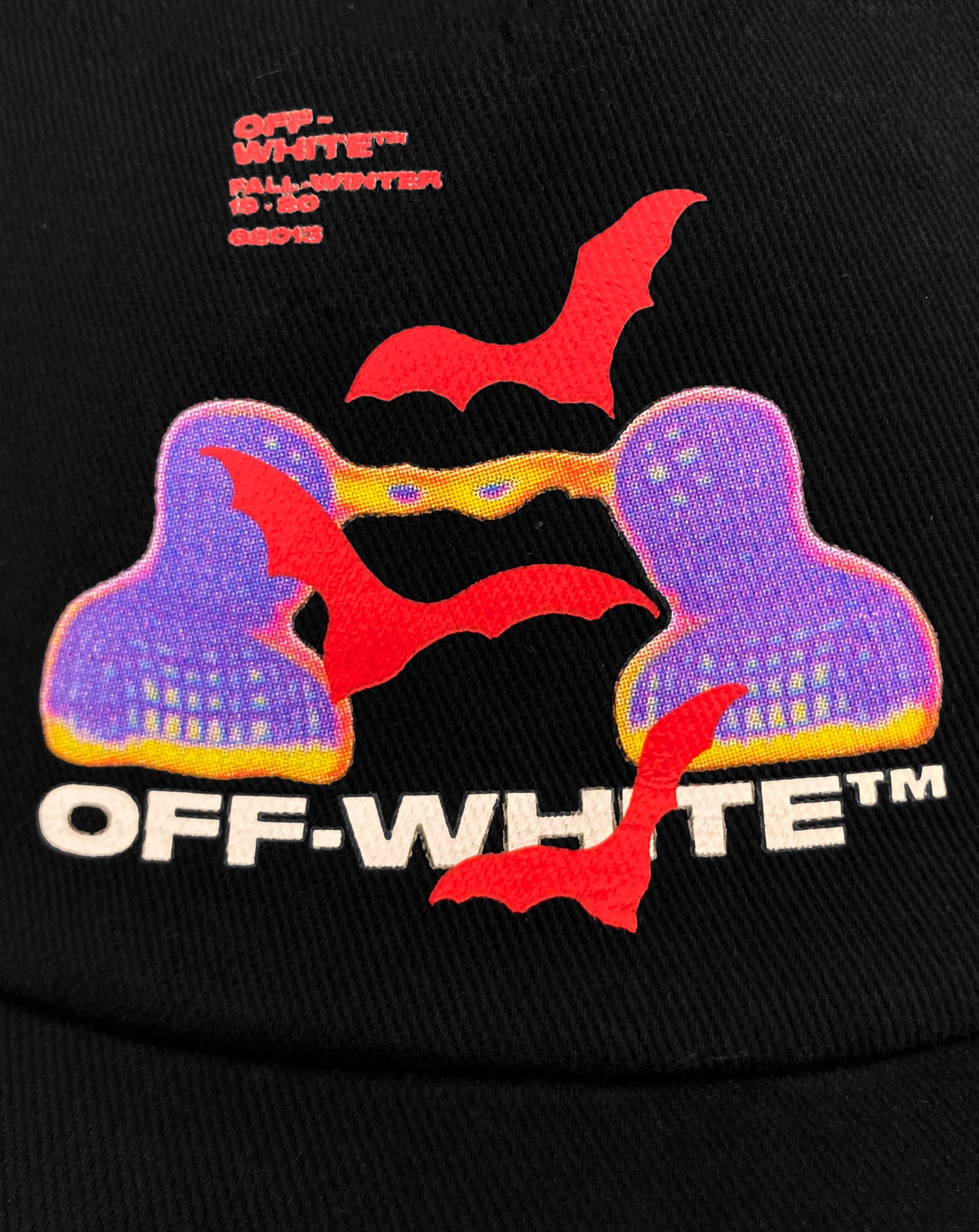 SS20 Off-White Thermal Graphic Snap Back Black Hat