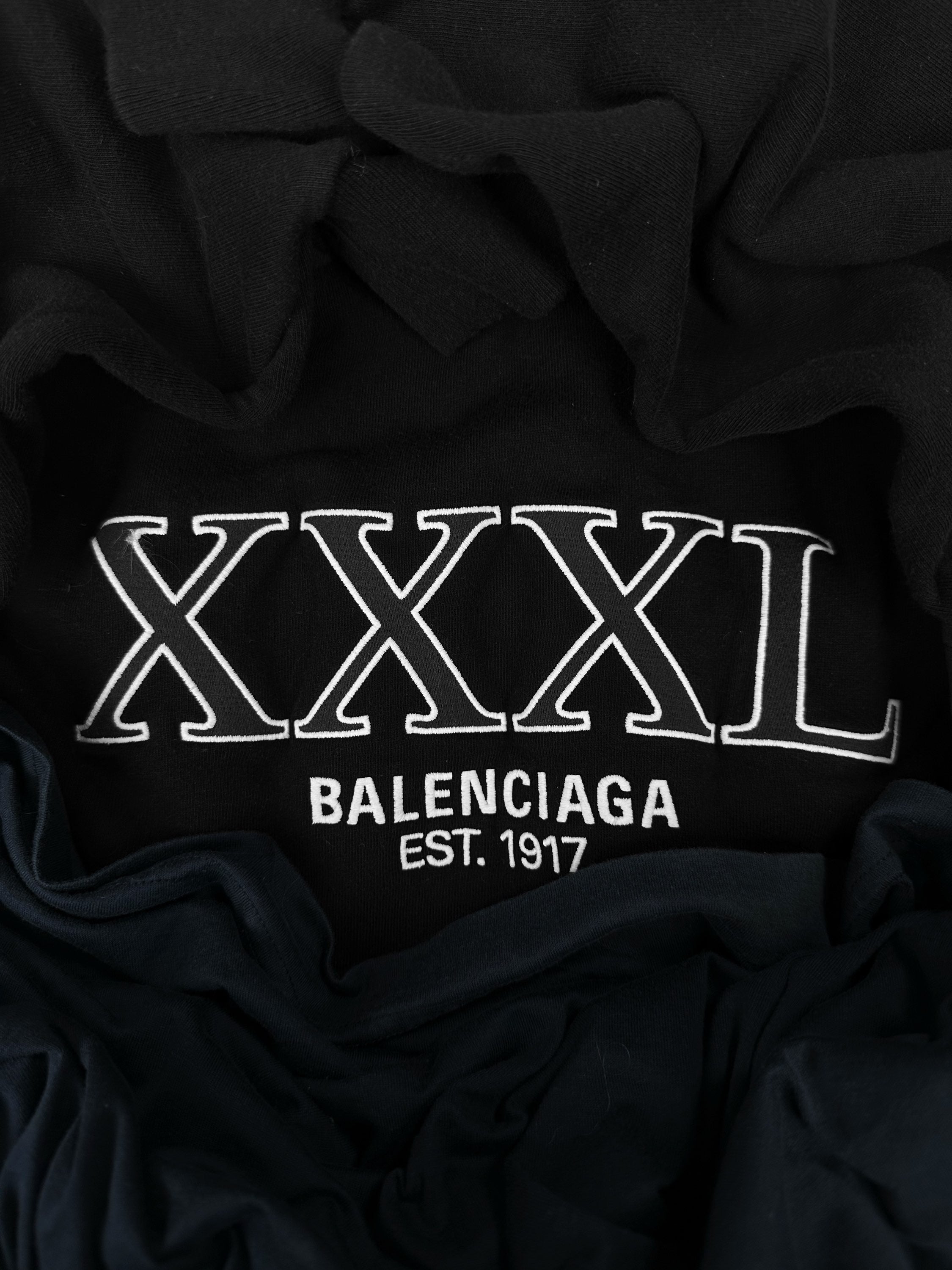 AW22 Balenciaga ‘XXXL’ Oversized T-Shirt Hybrid Skirted Hoodie
