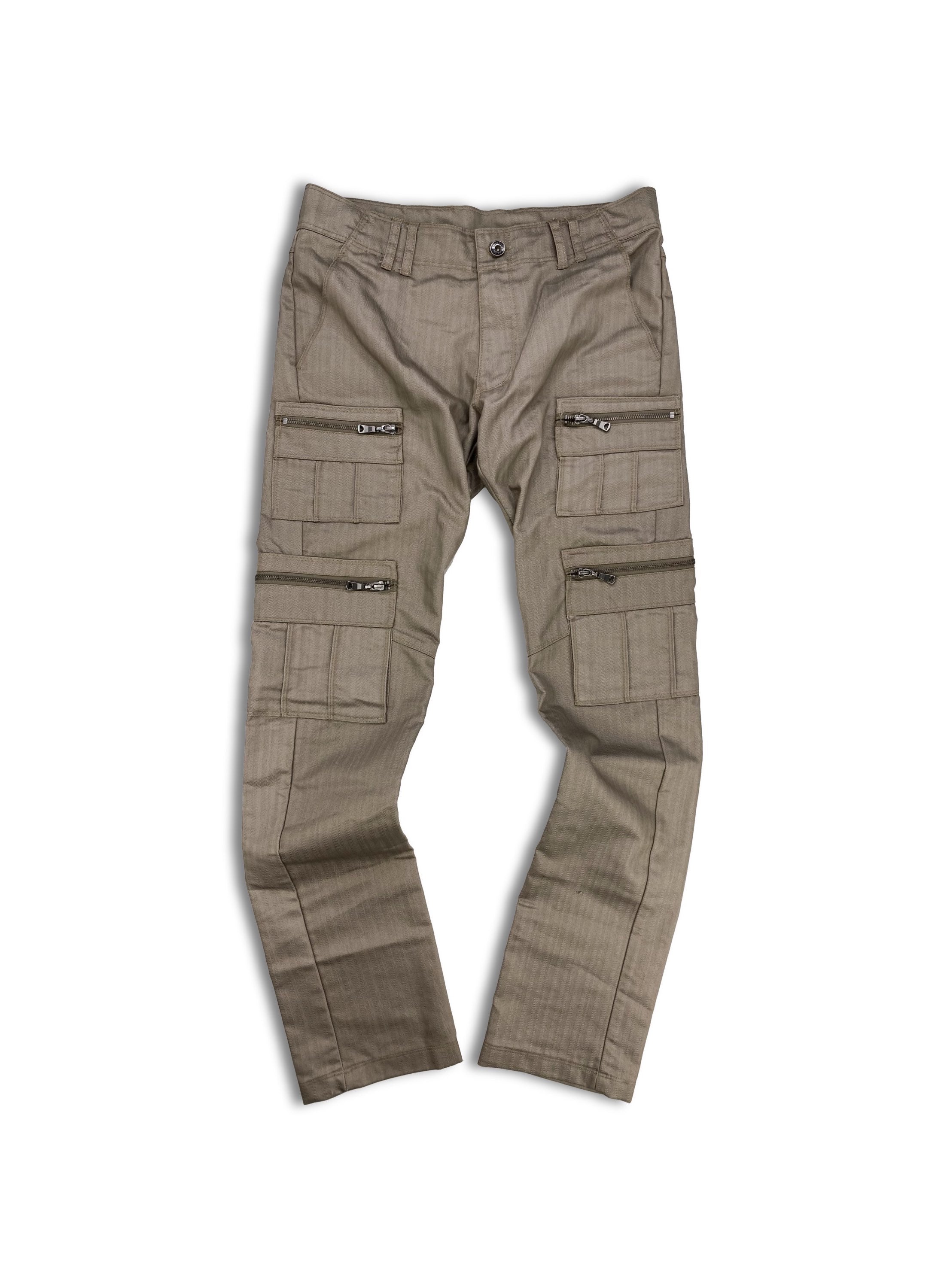 00s Semantic Design Multi Zip Pocket Nylon Cargo Pants