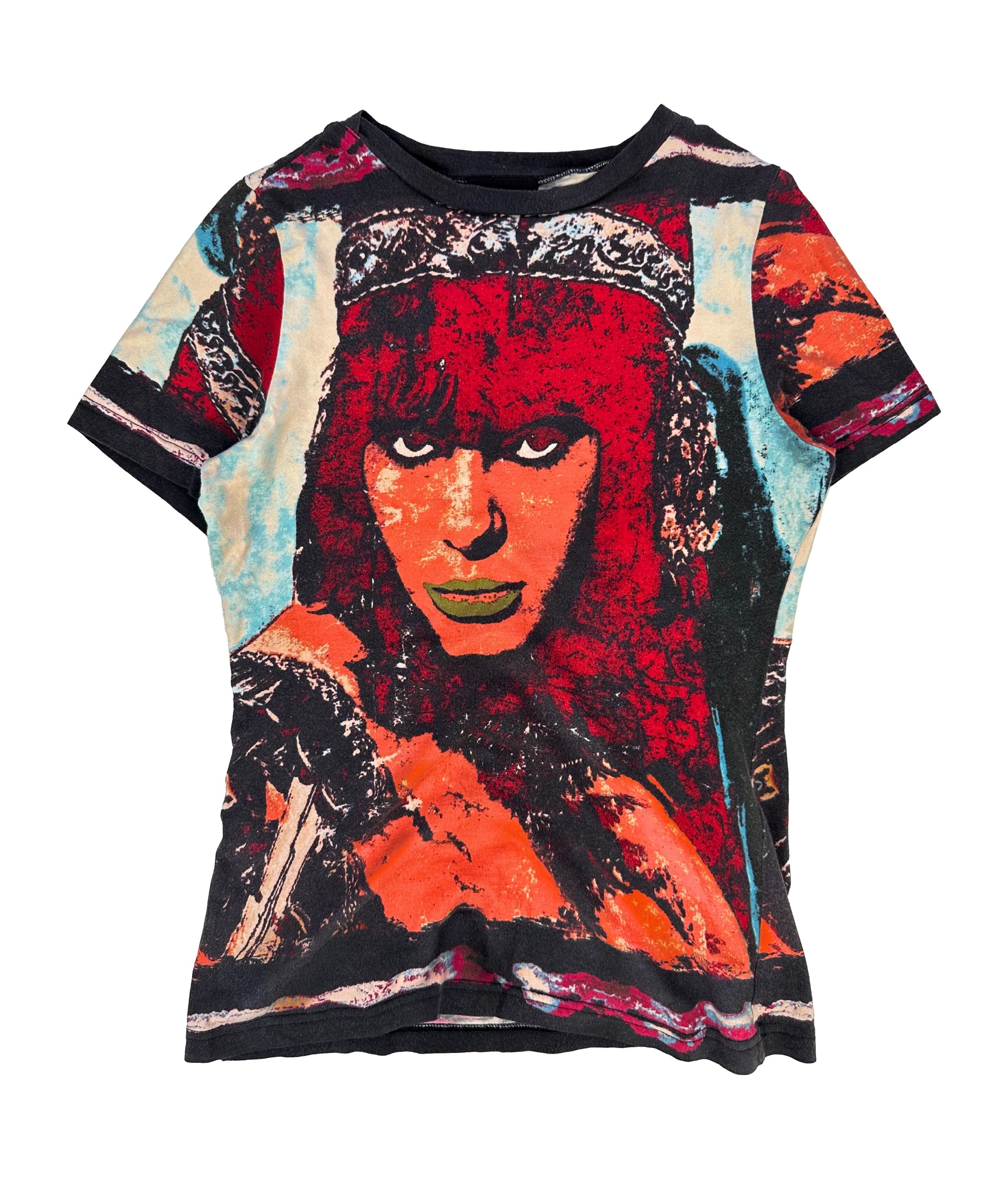 00s Jean Paul Gaultier ‘Face’ Tattoo Short Sleeve T-Shirt