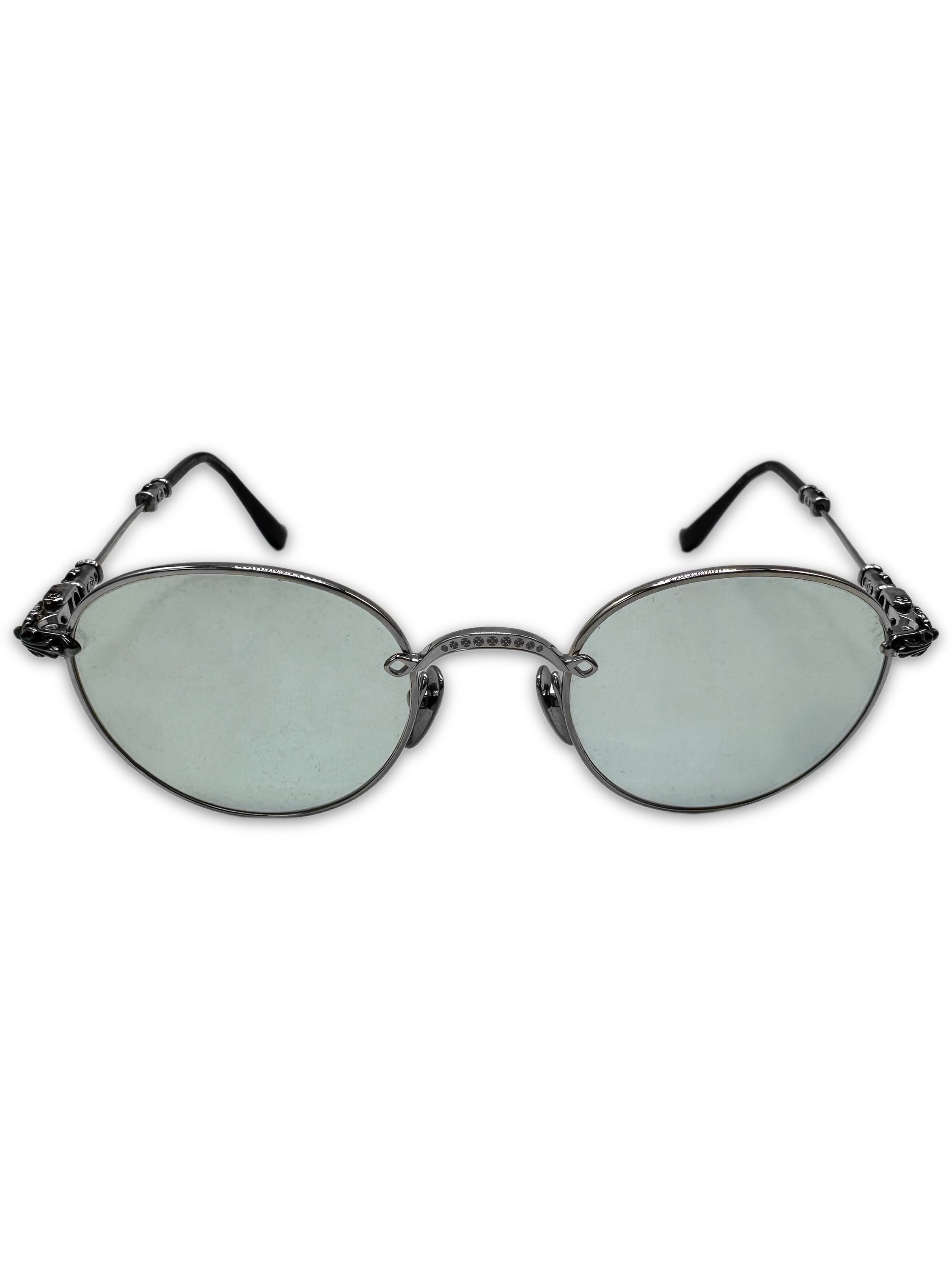 Chrome Hearts ‘Bubba’ .925 Silver Blue Tint Sunglasses