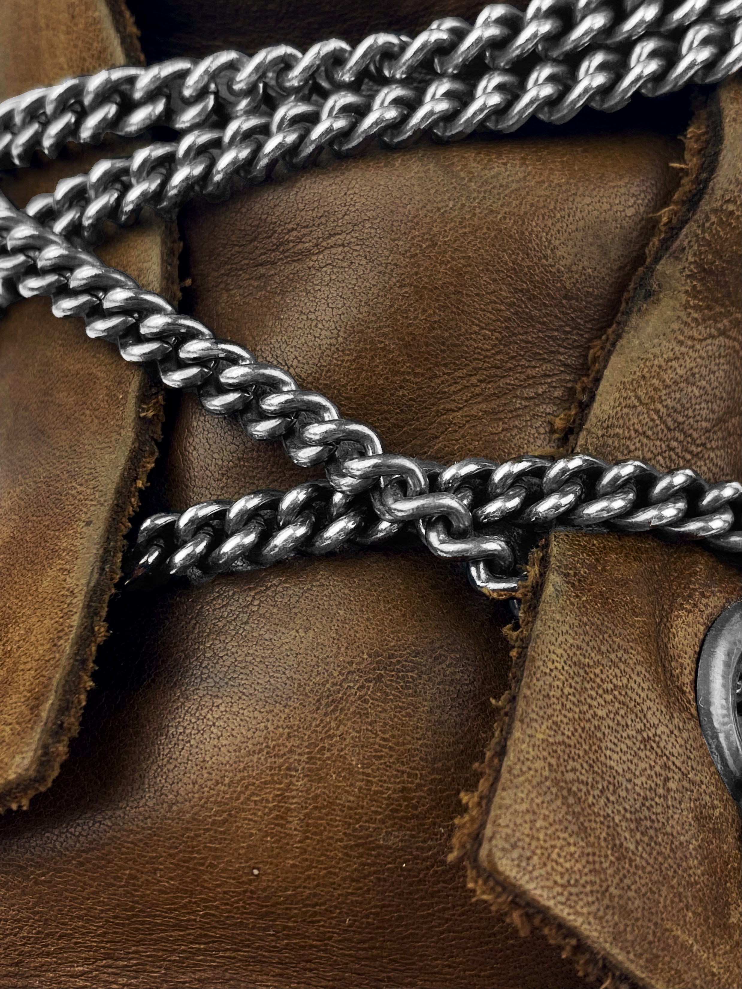 AW97 Dirk Bikkembergs Chain Weave Threaded Heel Combat Boots