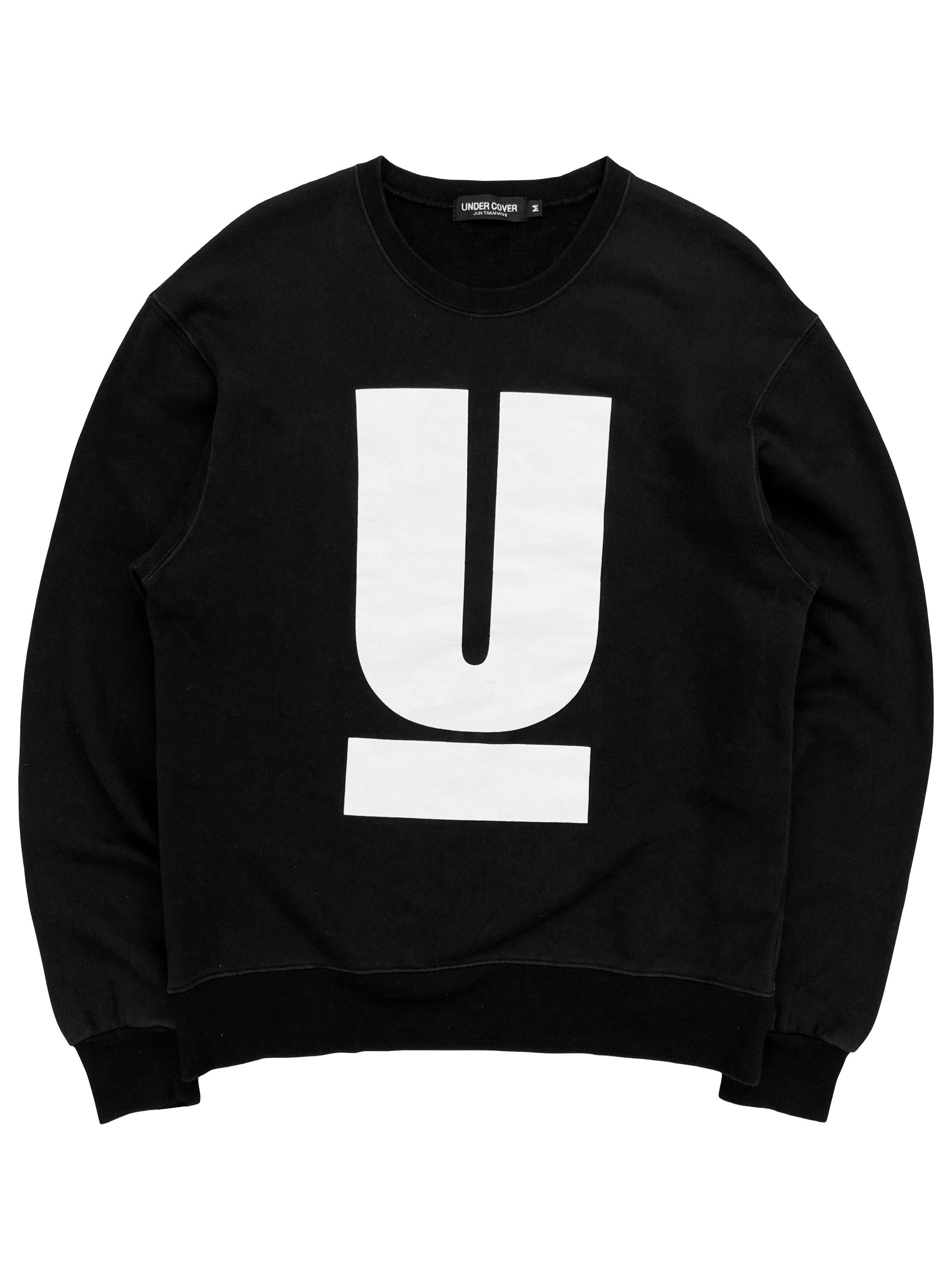 Undercover ‘U’ Graphic Black Logo Crewneck