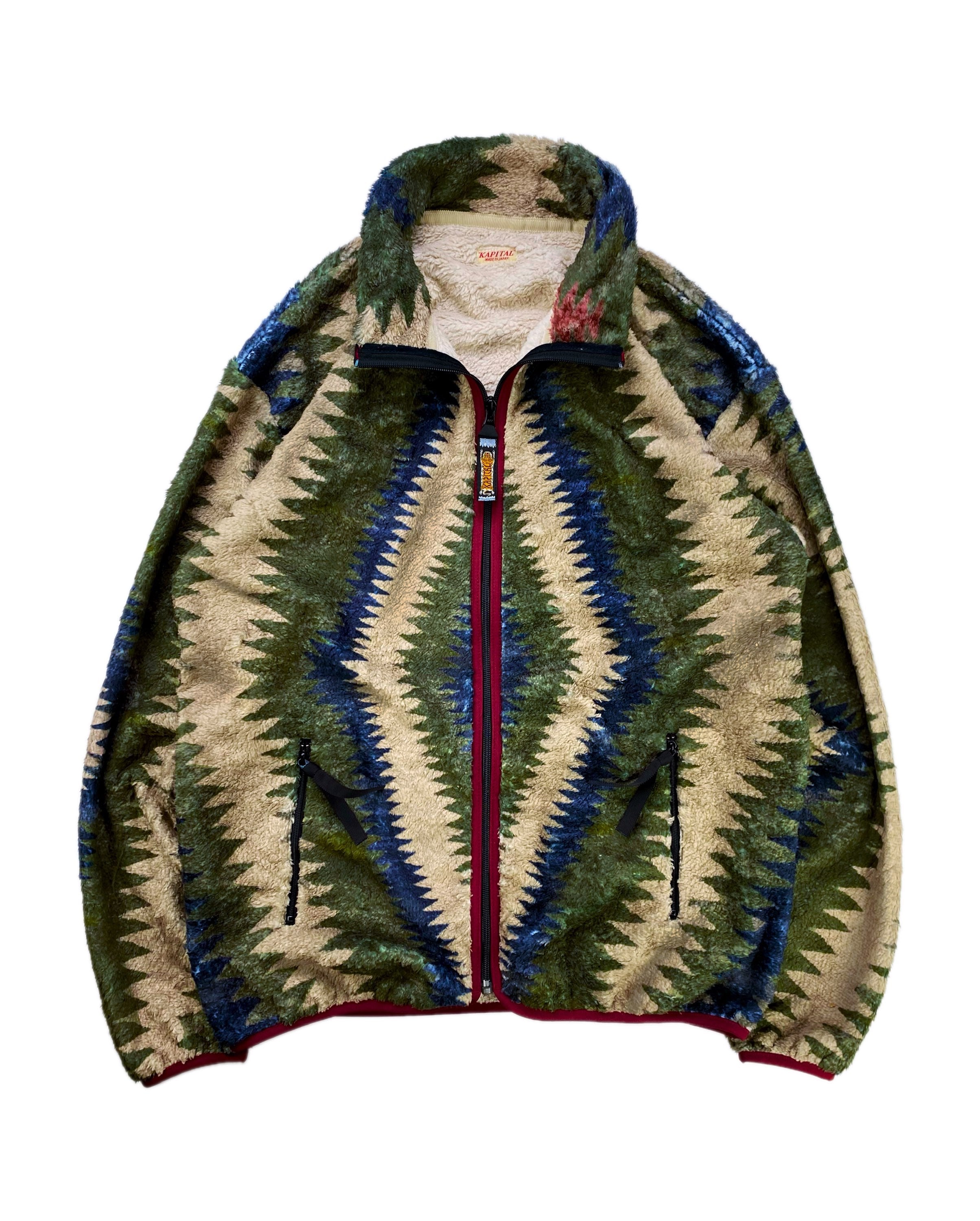 FW22 Kapital ‘Virgin Maria’ Thunder Full-zip Fleece Jacket