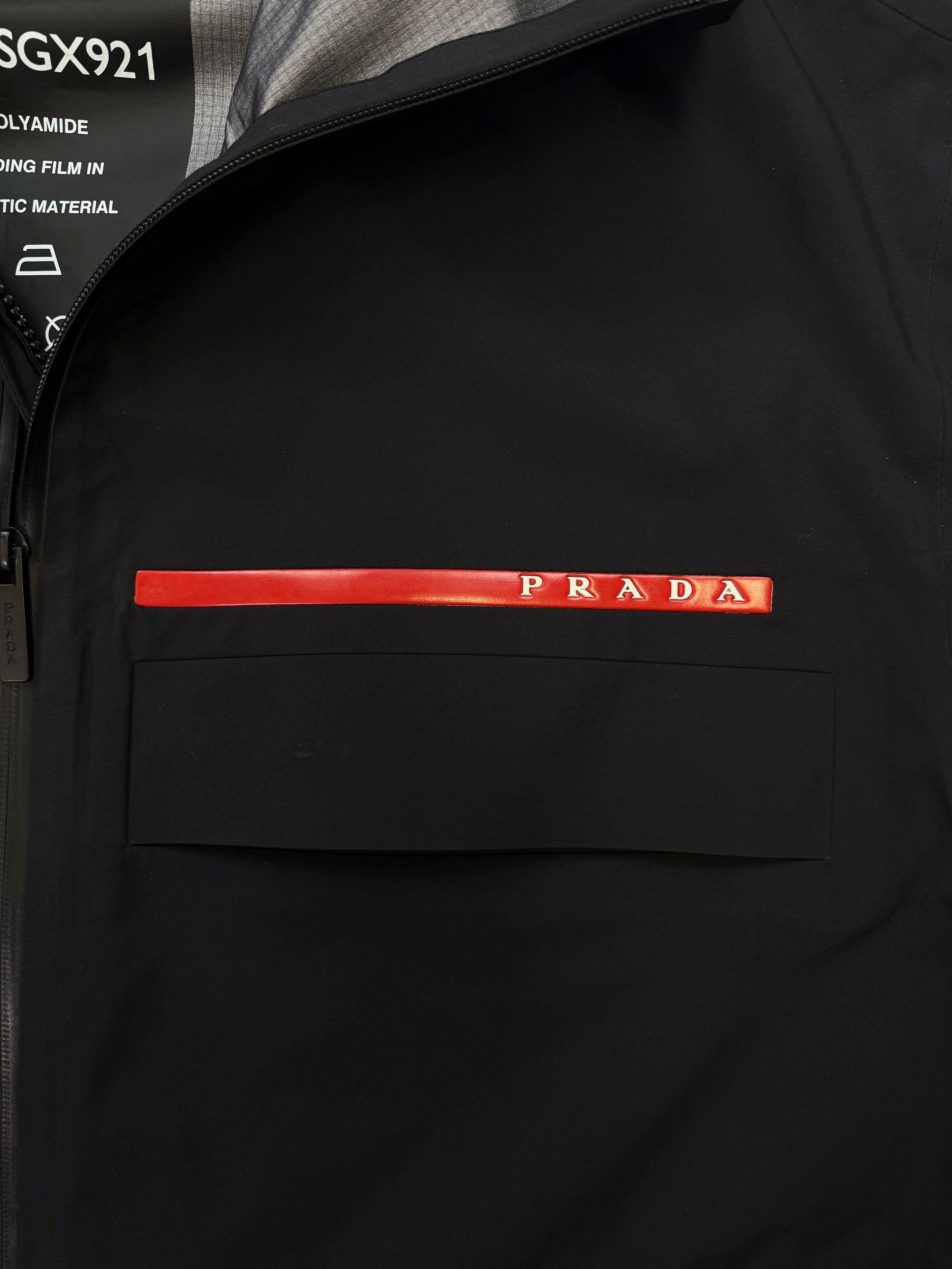 AW18 Prada Gore-Tex Pro Fabric Black Linea Rossa Shell Jacket