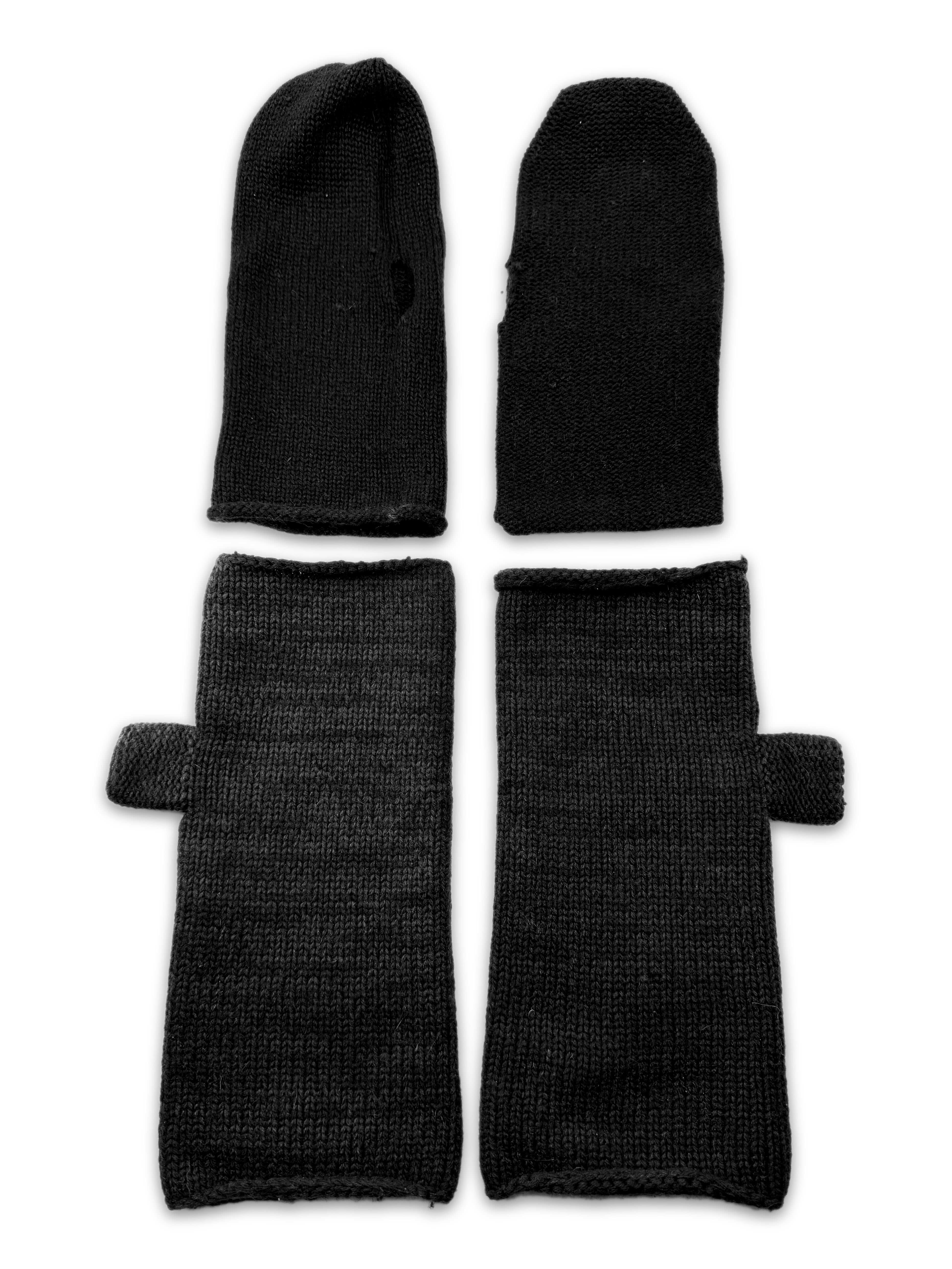 Carpe Diem Two Piece Knitted Cut Out Gloves
