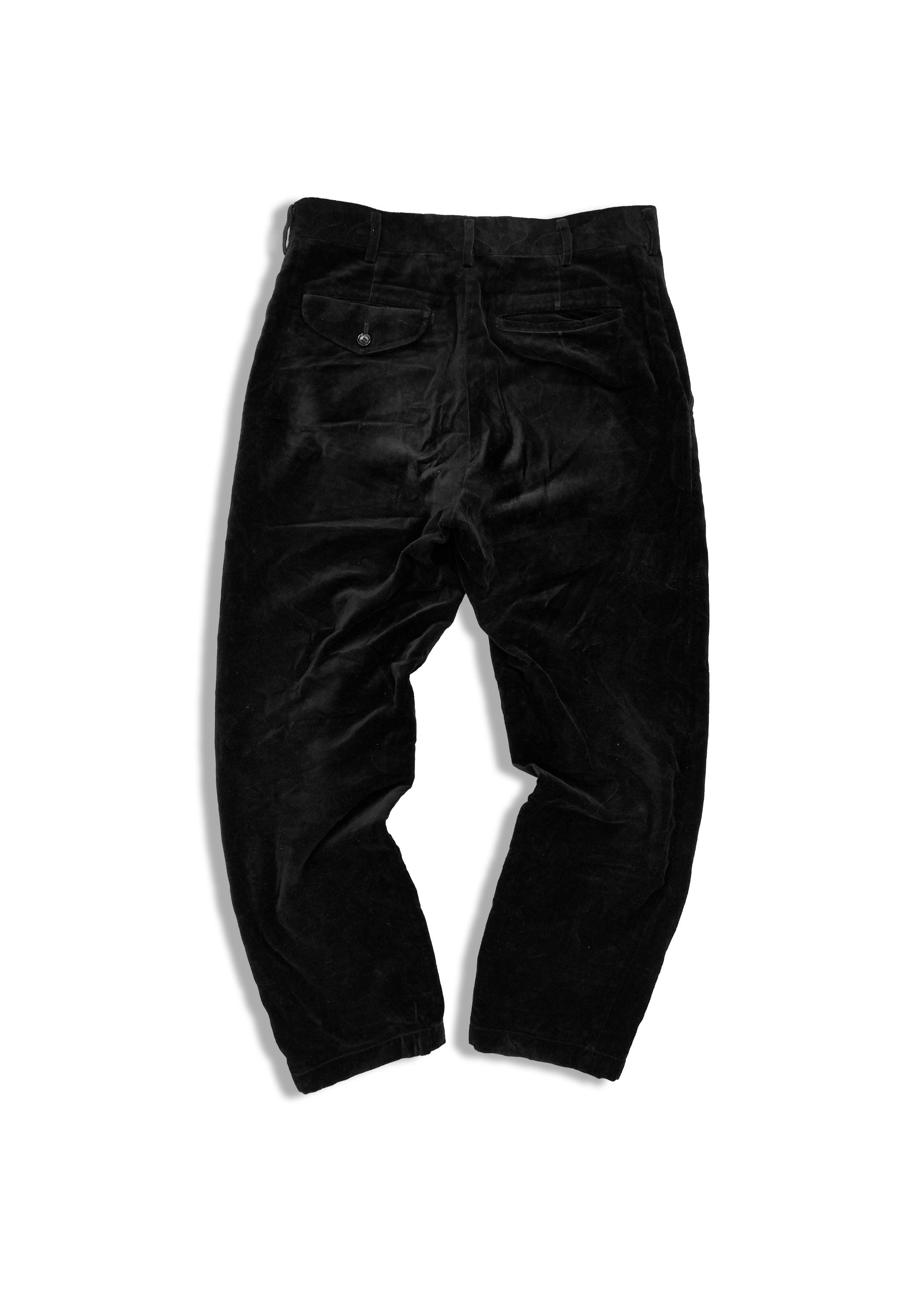 SS06 Comme des Garçons Homme Rolling Stones Monogram Velour Trousers