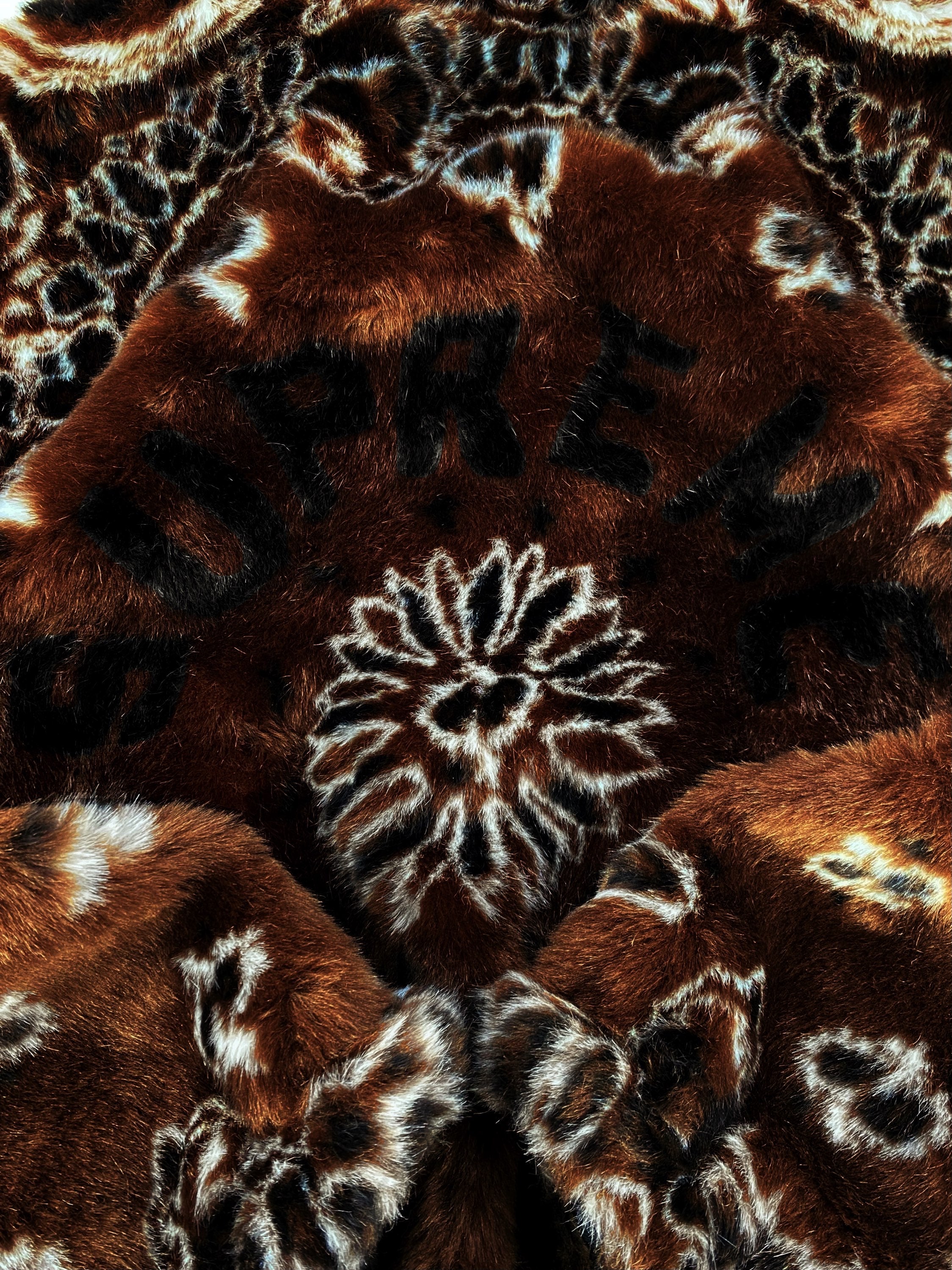 SS21 Supreme ‘Paisley’ Print Faux Fur Brown Bomber Jacket