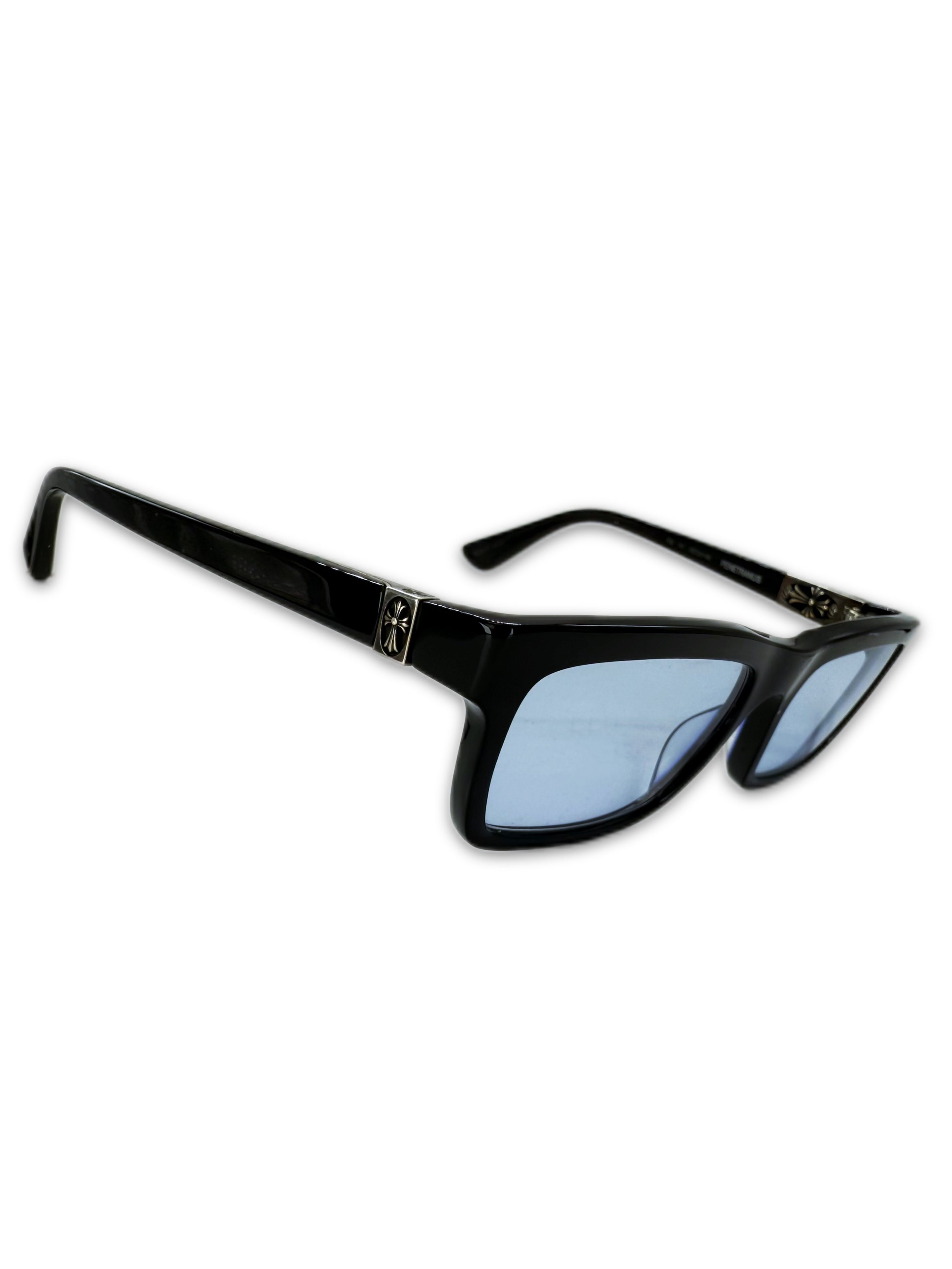 Chrome Hearts ‘Penetranus’ Blue Tint Cross .925 Silver Sunglasses