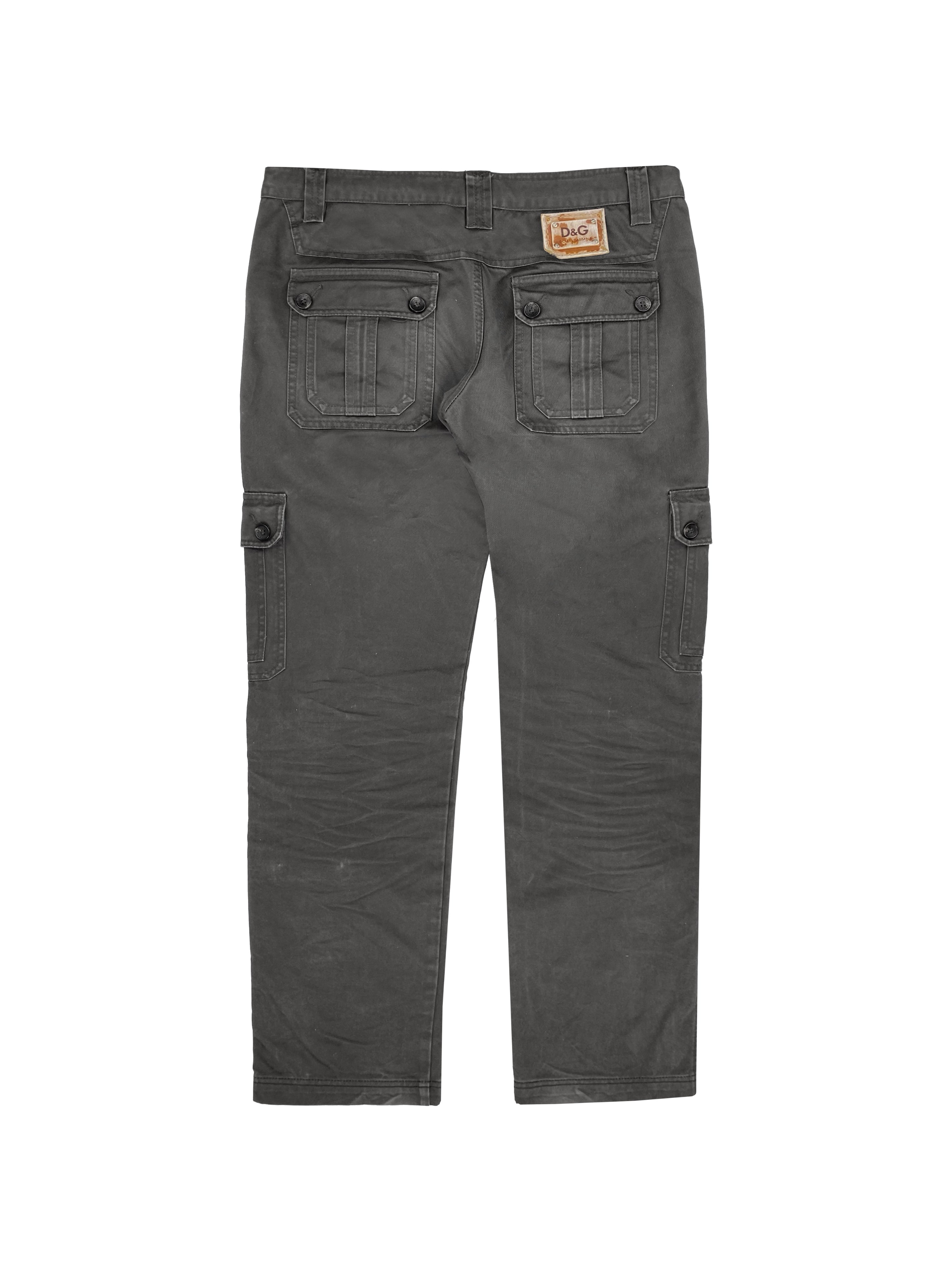 2000’s Dolce & Gabbana Multi Pocket Ash Cargo Pants
