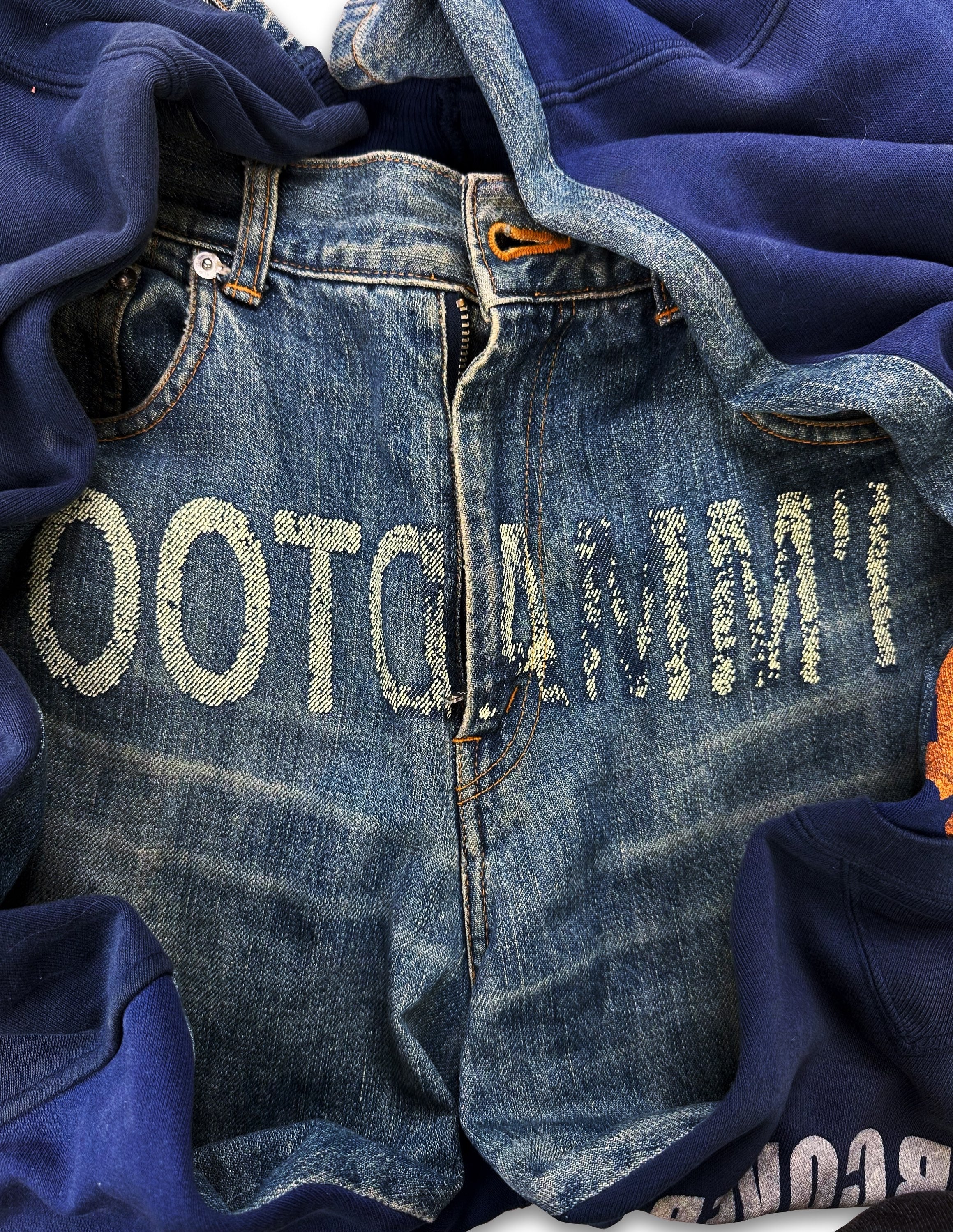 AW02 Undercover ‘I’MMADTOO’ Witches Cell Division Hybrid Denim