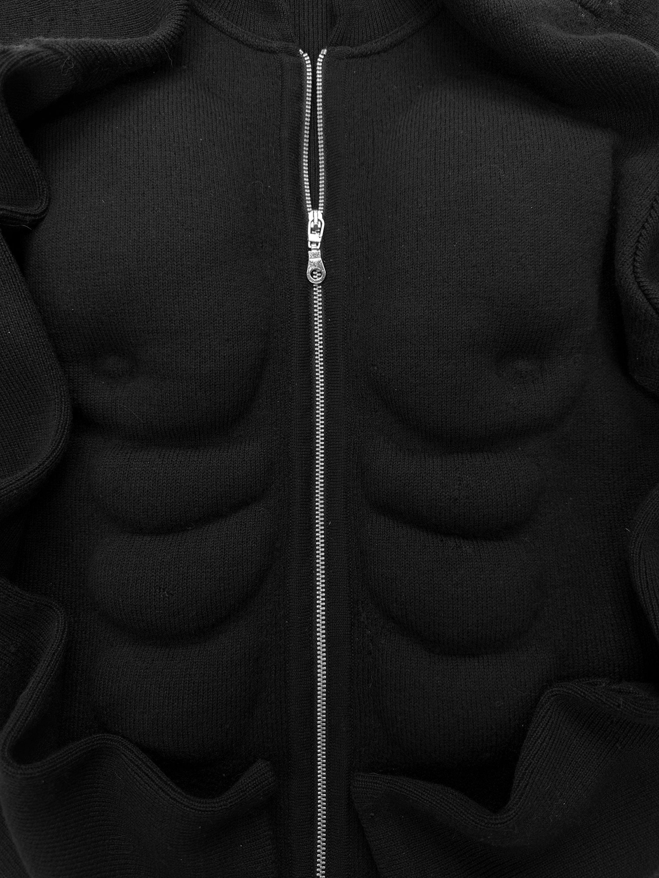 AW91 Jean Paul Gaultier ‘Muscle’ Trompe L’Oeil Padded Bomber Jacket