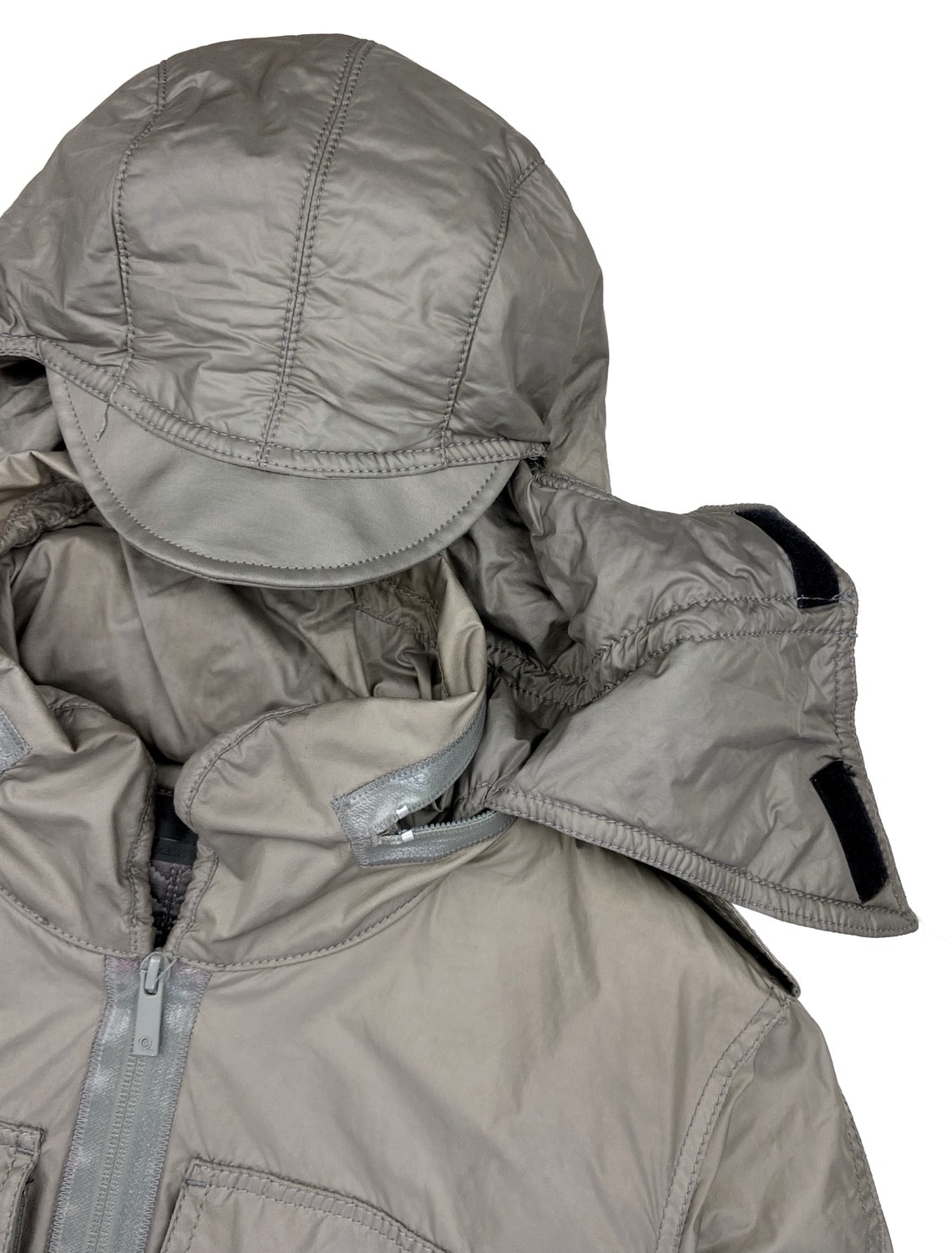 FW07 Alexander McQueen Hooded Mask Down-Fill Cargo Jacket