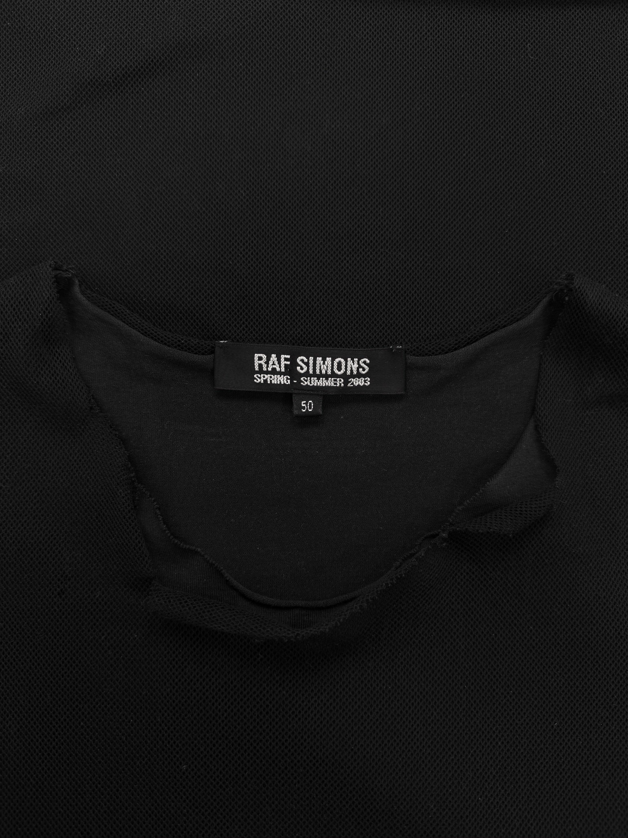 SS03 Raf Simons ‘Consumed’ Resisted Mesh Layered Sleeveless Tank Top