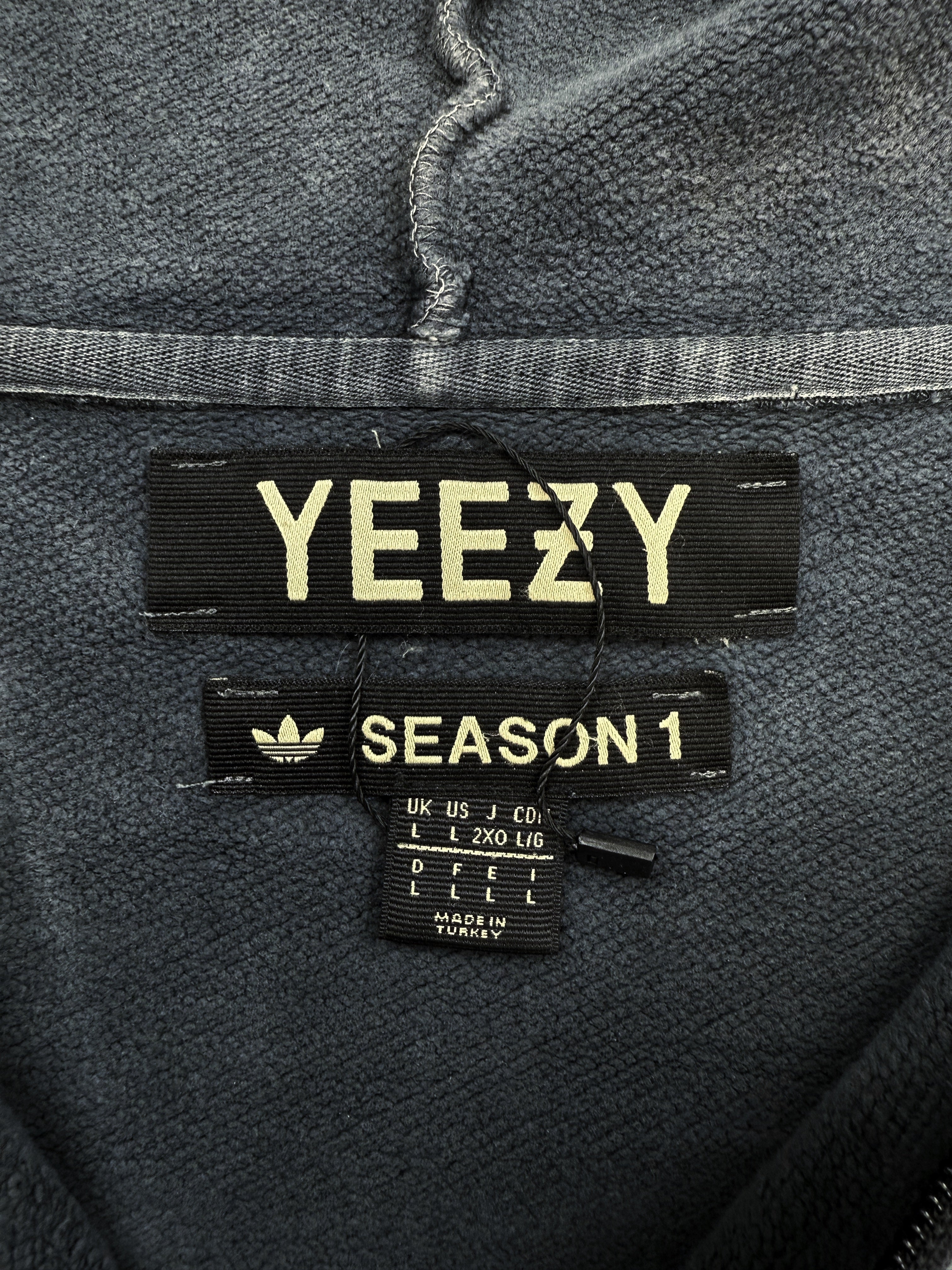 Yeezy Season 1 Quarter Zip Slate Blue Hoodie
