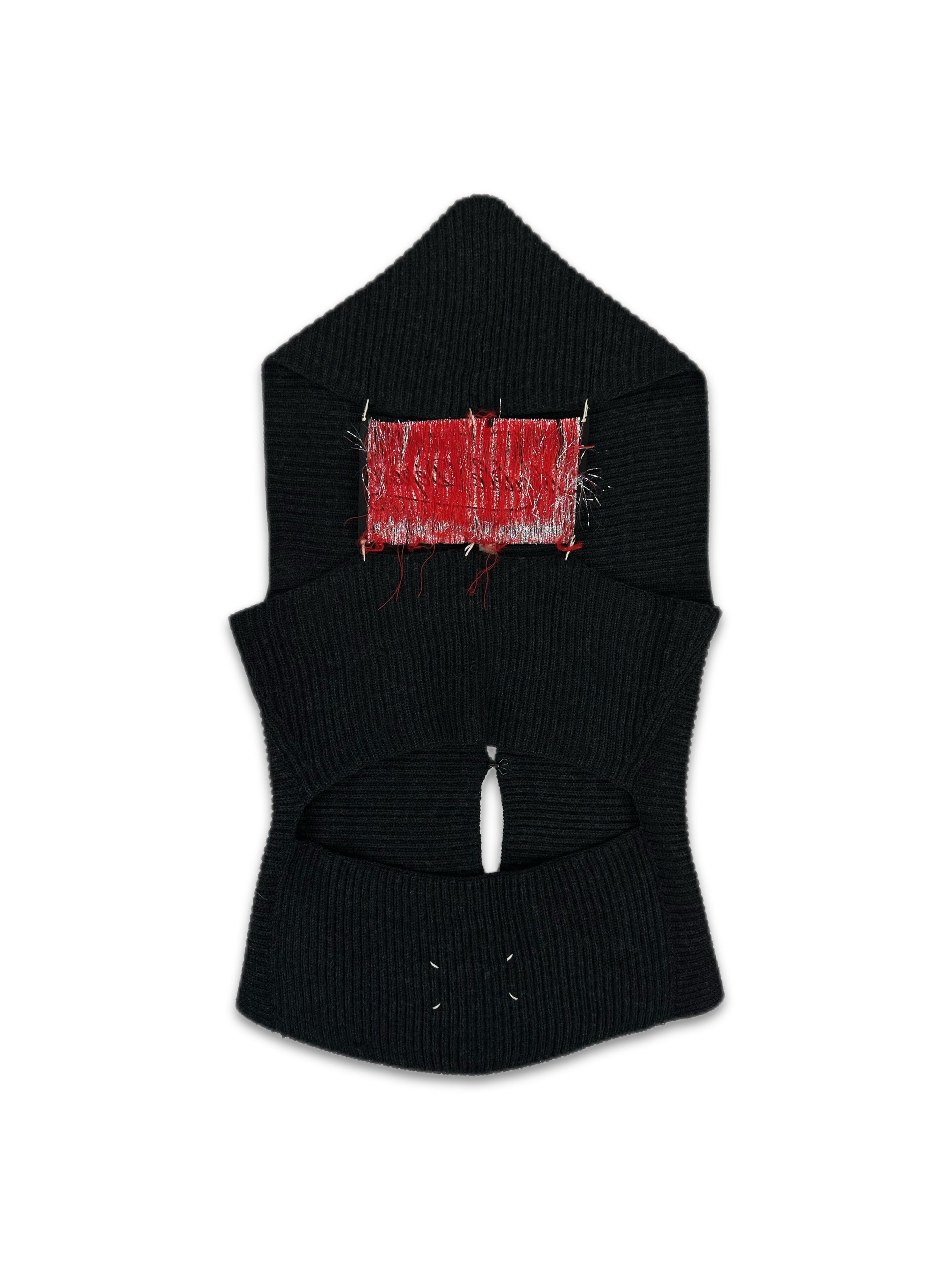AW04 Maison Margiela Lurex Knit ‘Big Tag’ Cut Out Top