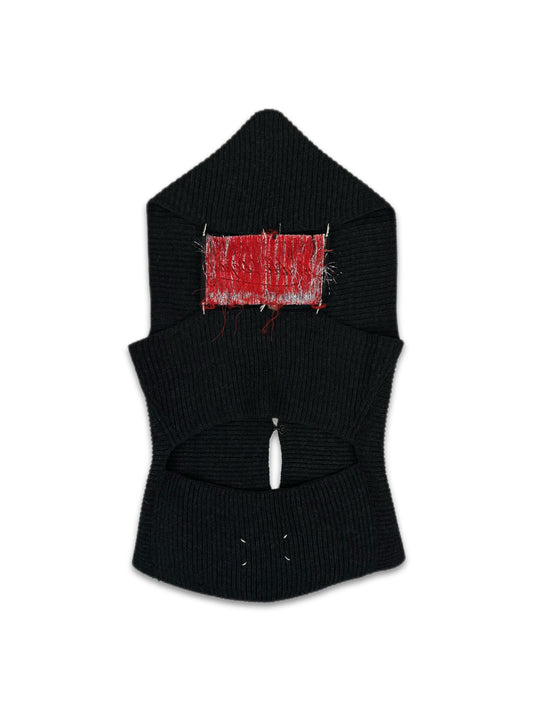 AW04 Maison Margiela Lurex Knit ‘Big Tag’ Cut Out Top