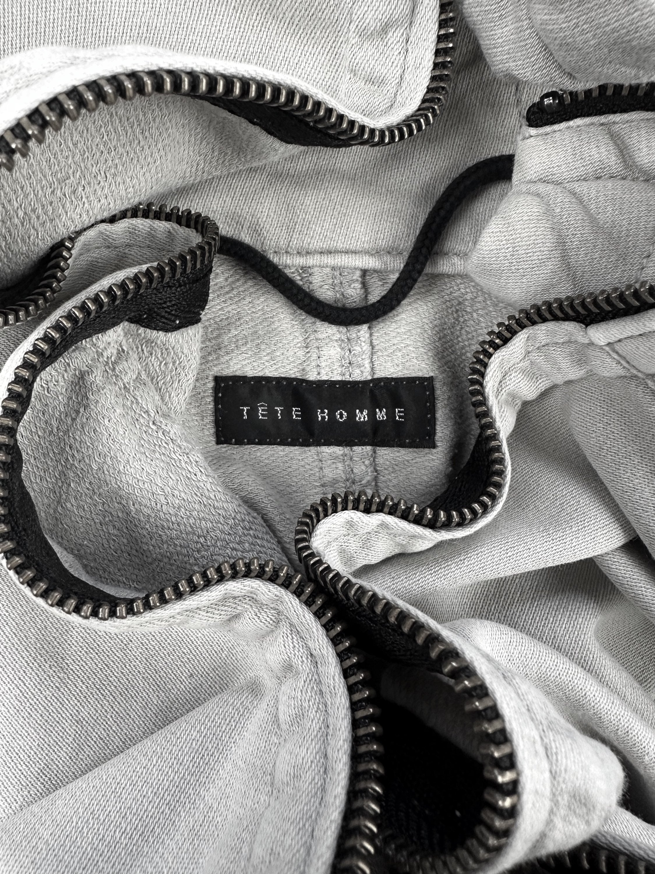 Tete Homme Full Zip Reinforced Slate Grey Hoodie