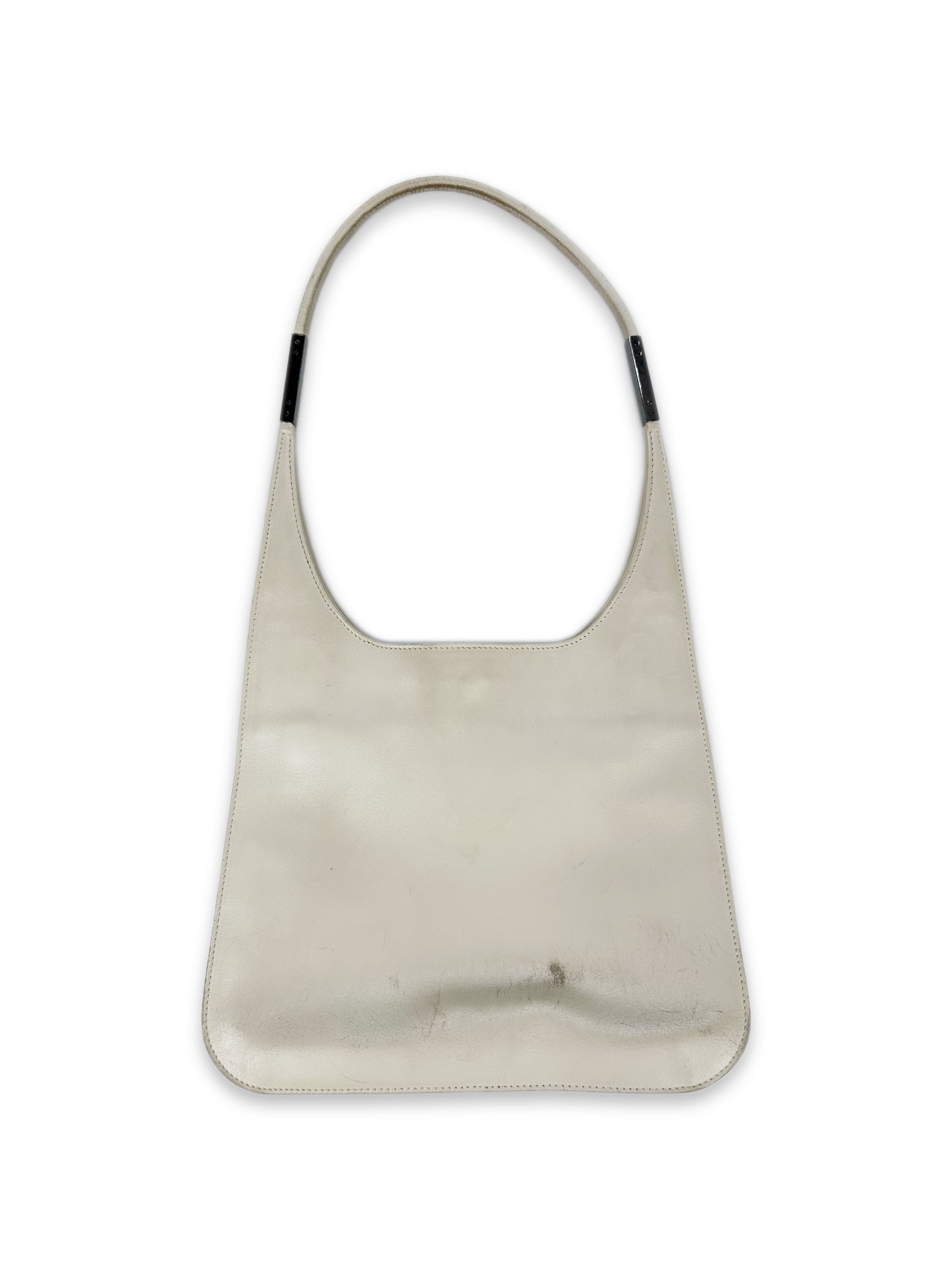 Gucci by Tom Ford White Leather Handbag