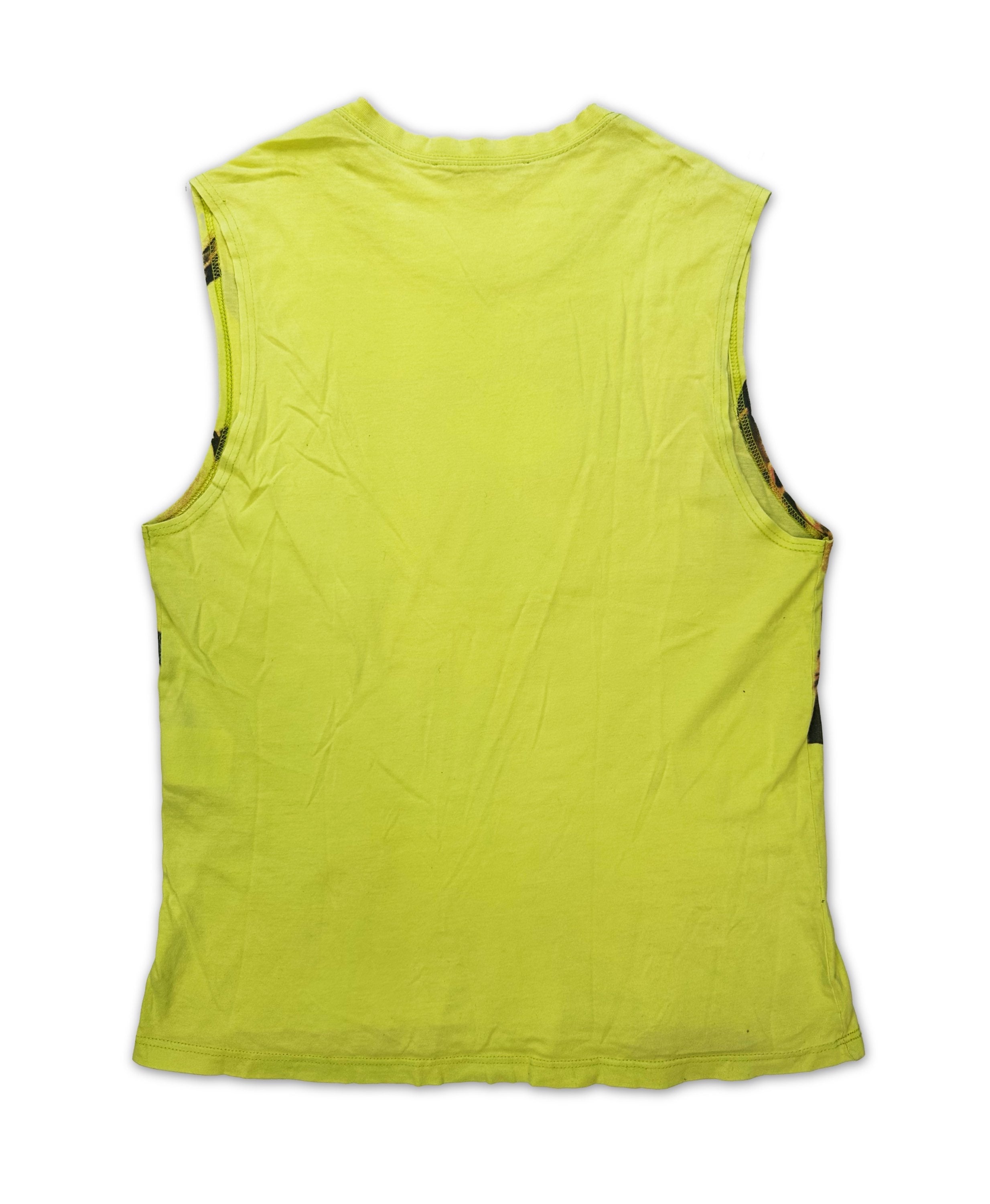 AW05 Balenciaga ‘Motocross’ Dirtbike Yellow Graphic Tank-top