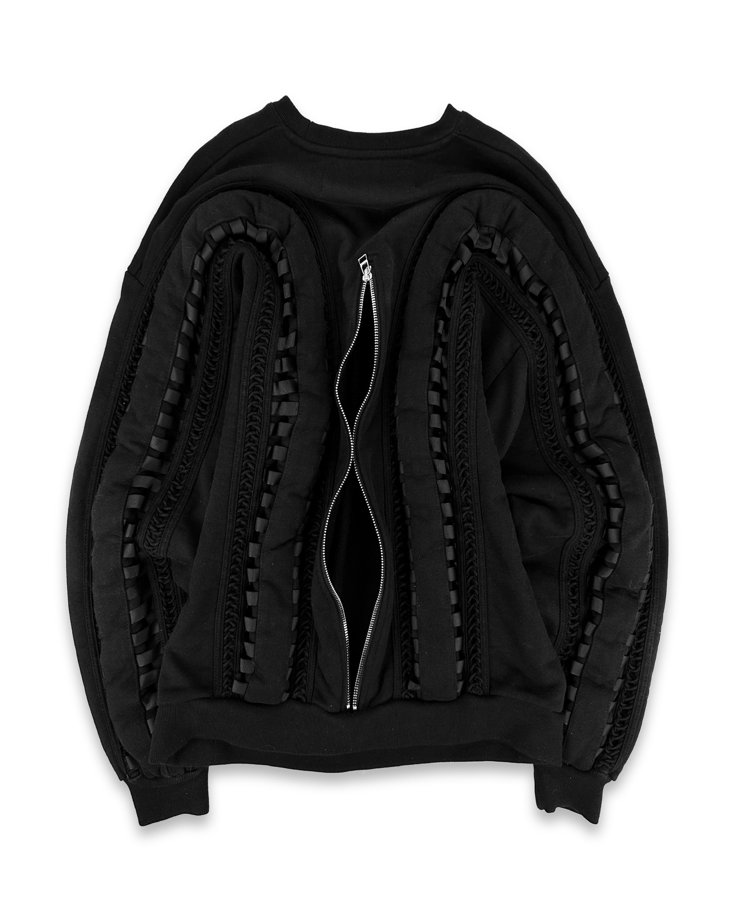 2010s Hood By Air ‘Exoskeleton’ Bondage 3D Back-Zip Crewneck