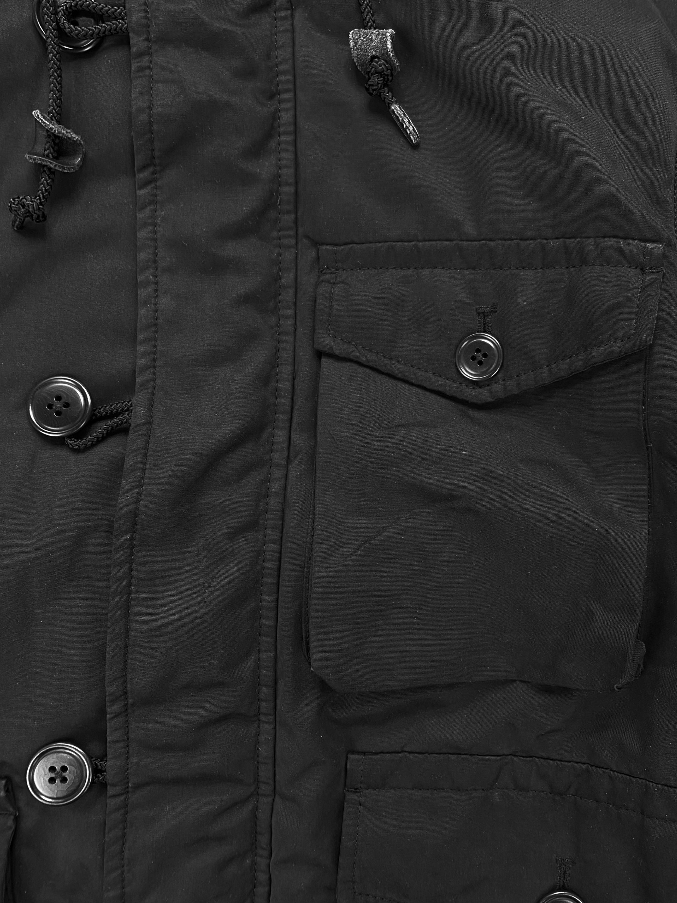 Number (N)ine Slate Grey Down Fill Padded Cargo Jacket