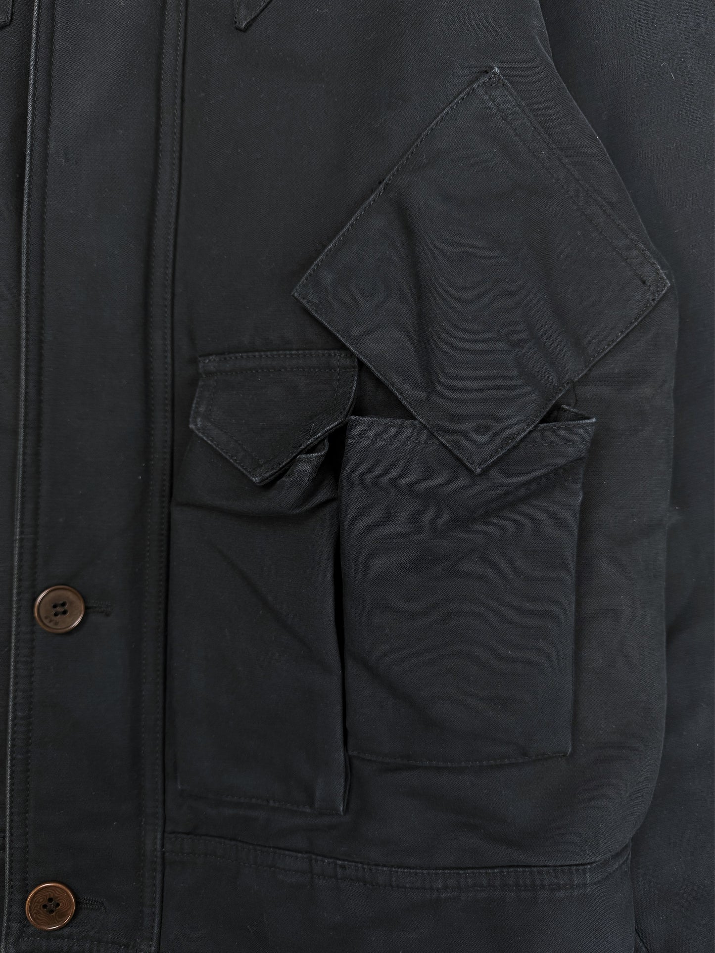 AW04 Raf by Raf Simons ‘Waves’ Sculptural Multi Pocket Work Jacket