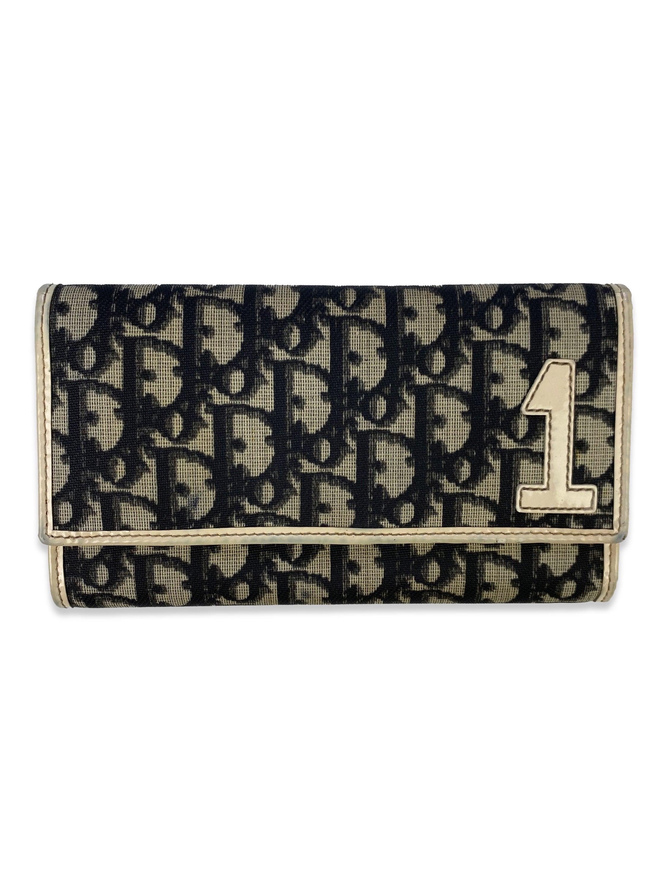 00s Dior ‘1’ Trotter Monogram Bifold Wallet