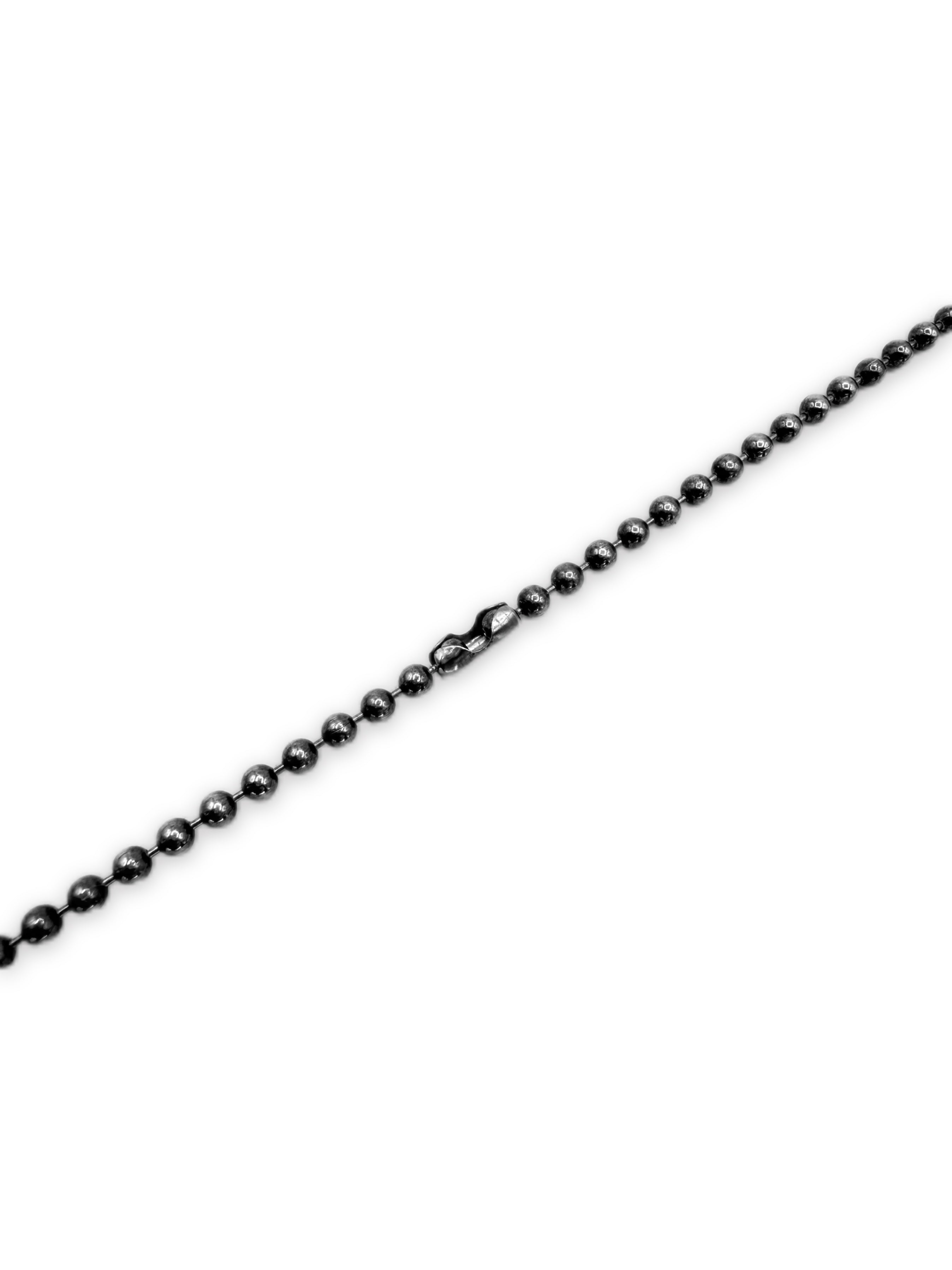 Carol Christian Poell ‘Teeth’ Sterling Silver Ball Chain Necklace
