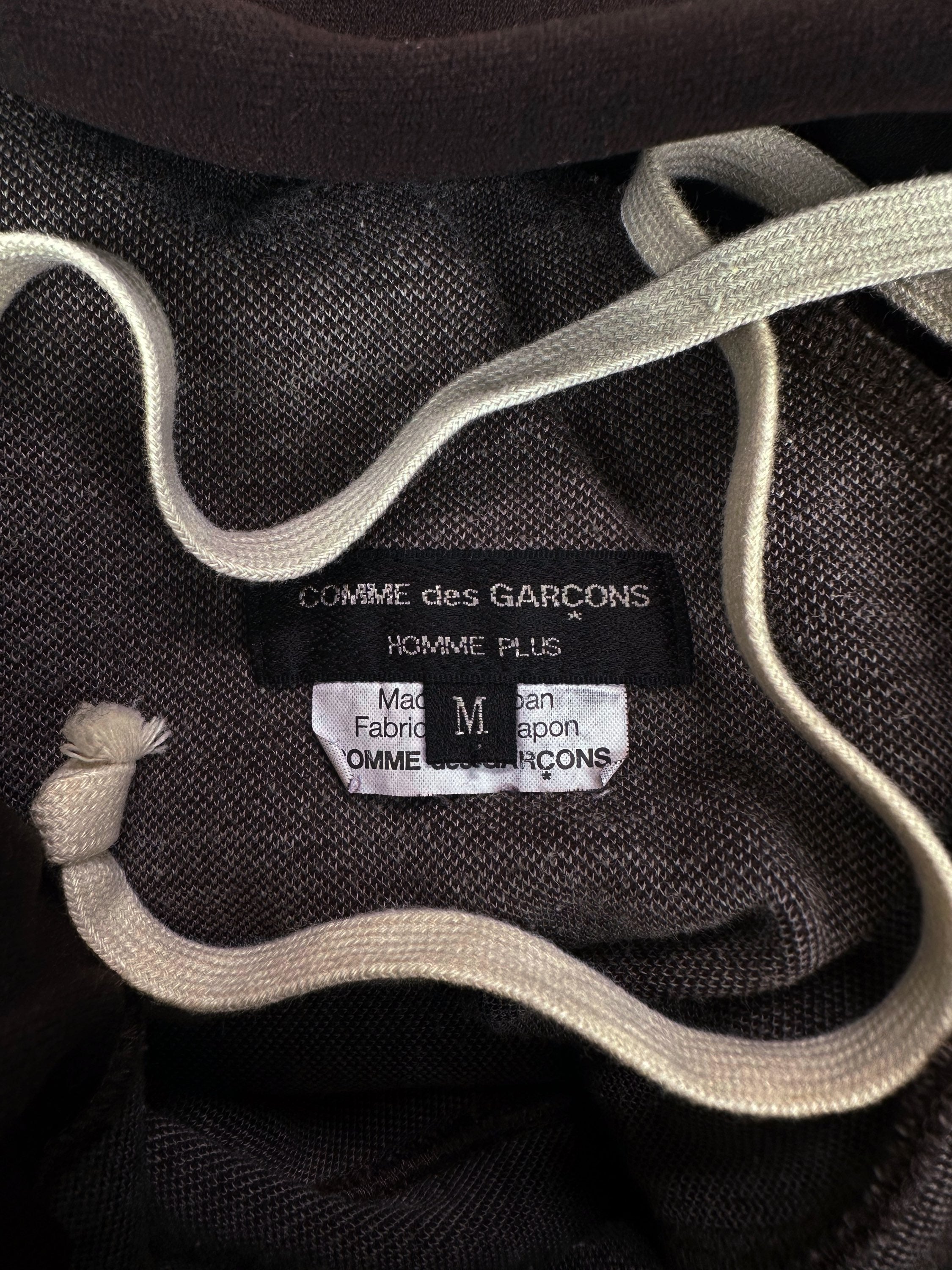 00s Comme des Garçons Homme Plus Brown Flared Track Pants