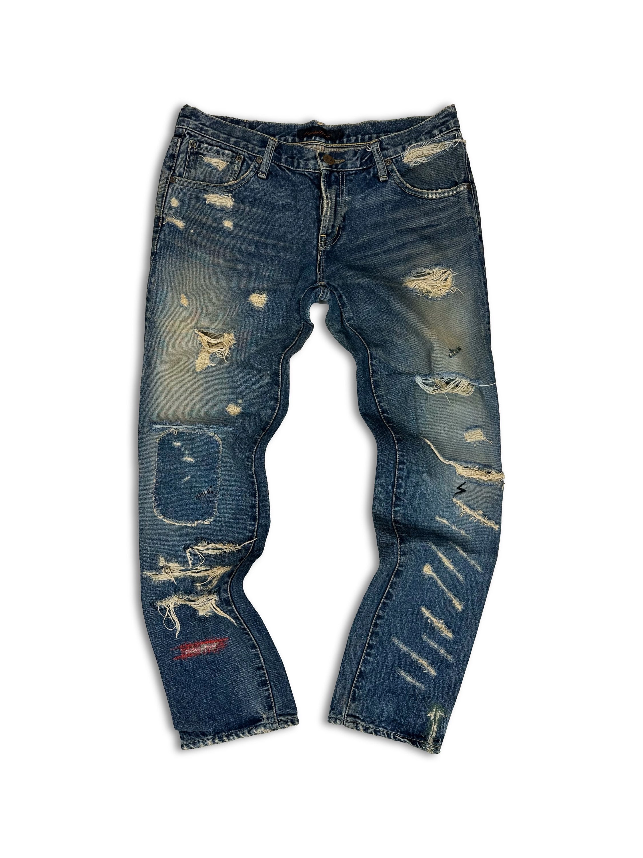 SS05 Undercover ‘But Beautiful’ 60 Red Stitch Patchwork Denim