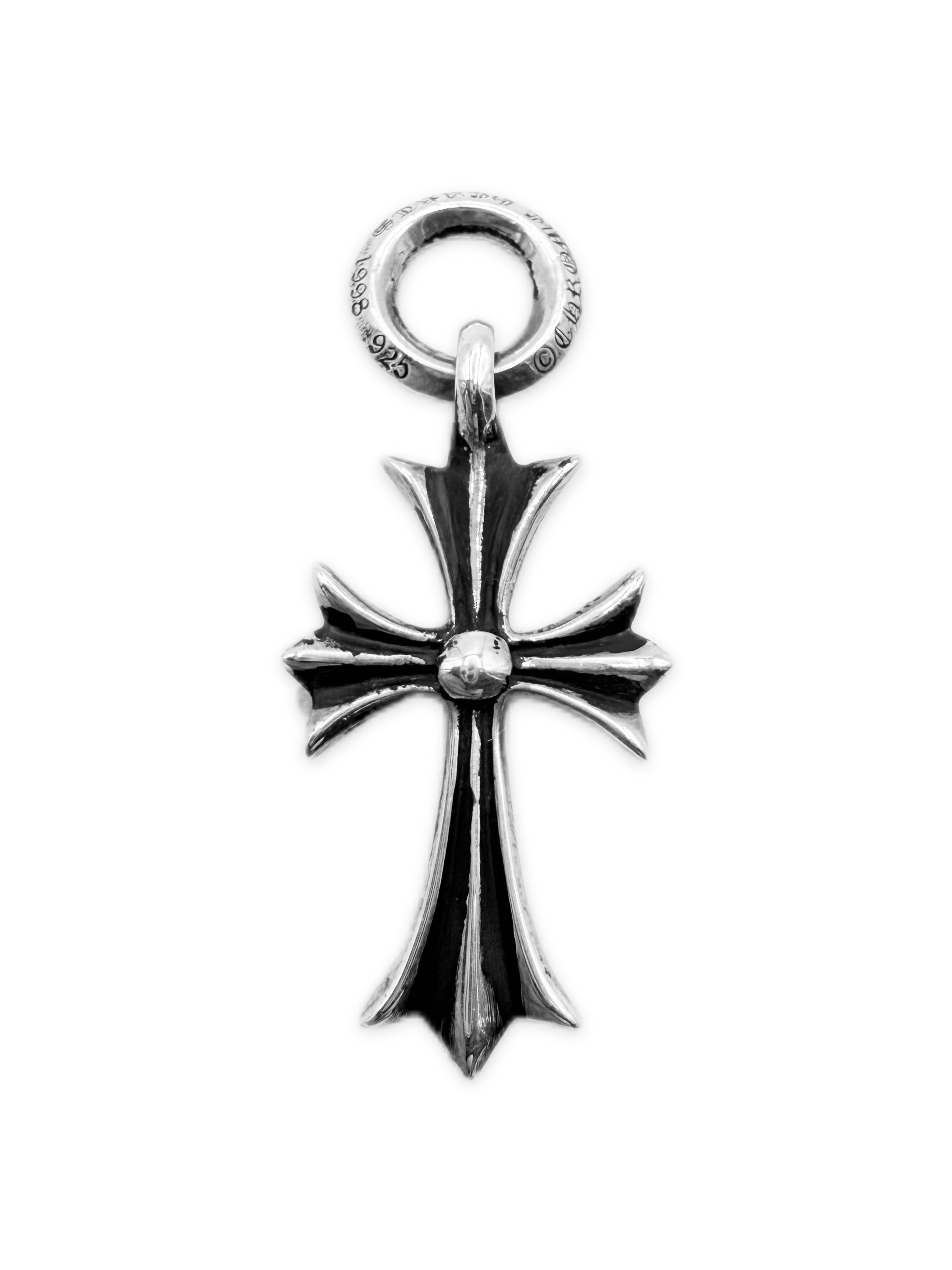 Chrome Hearts Tiny CH Cross Bail .925 Silver Pendant