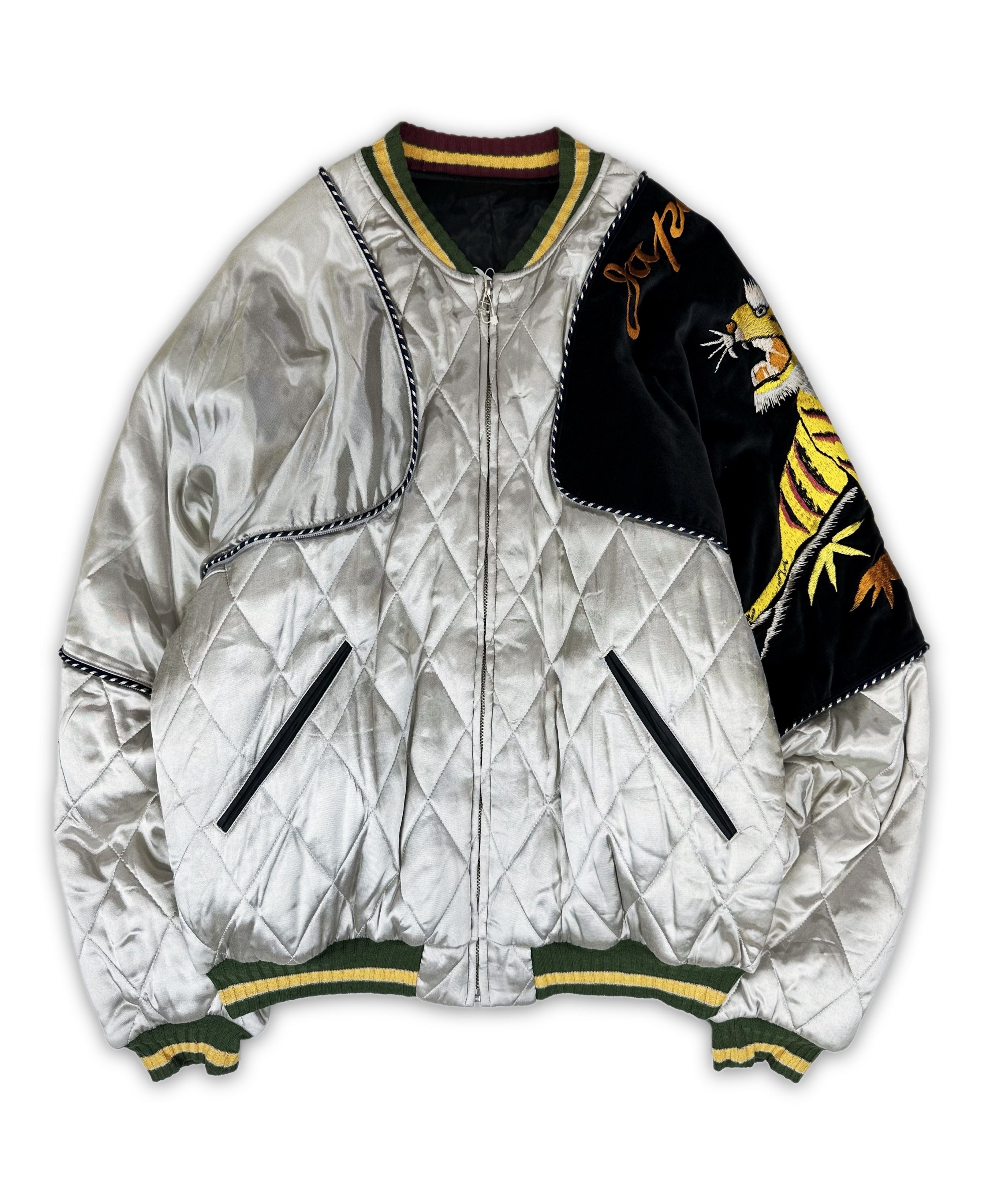 AW21 Kapital ‘Pillow’ Hybrid Quilted Tiger Sukujan Bomber Jacket