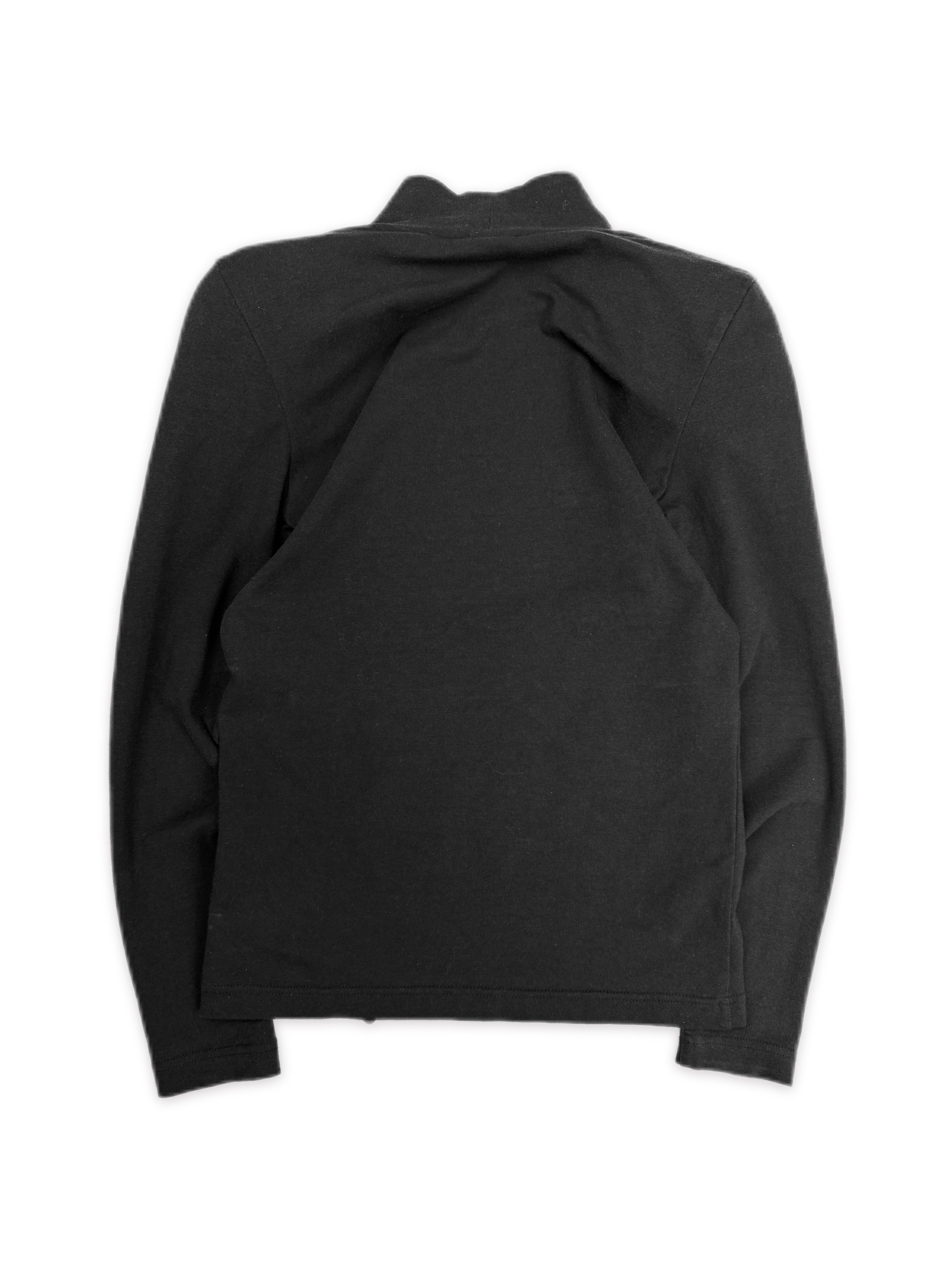 AW23 Balenciaga Shoulder Pad Black Turtleneck Long Sleeve
