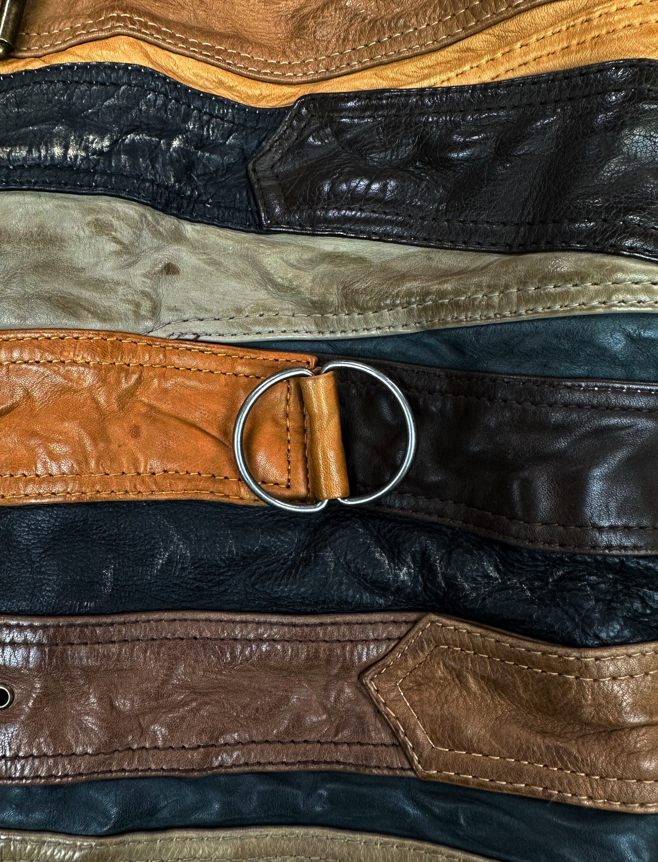 AW12 Maison Margiela x H&amp;M ‘Belt’ Reworked Leather Jacket