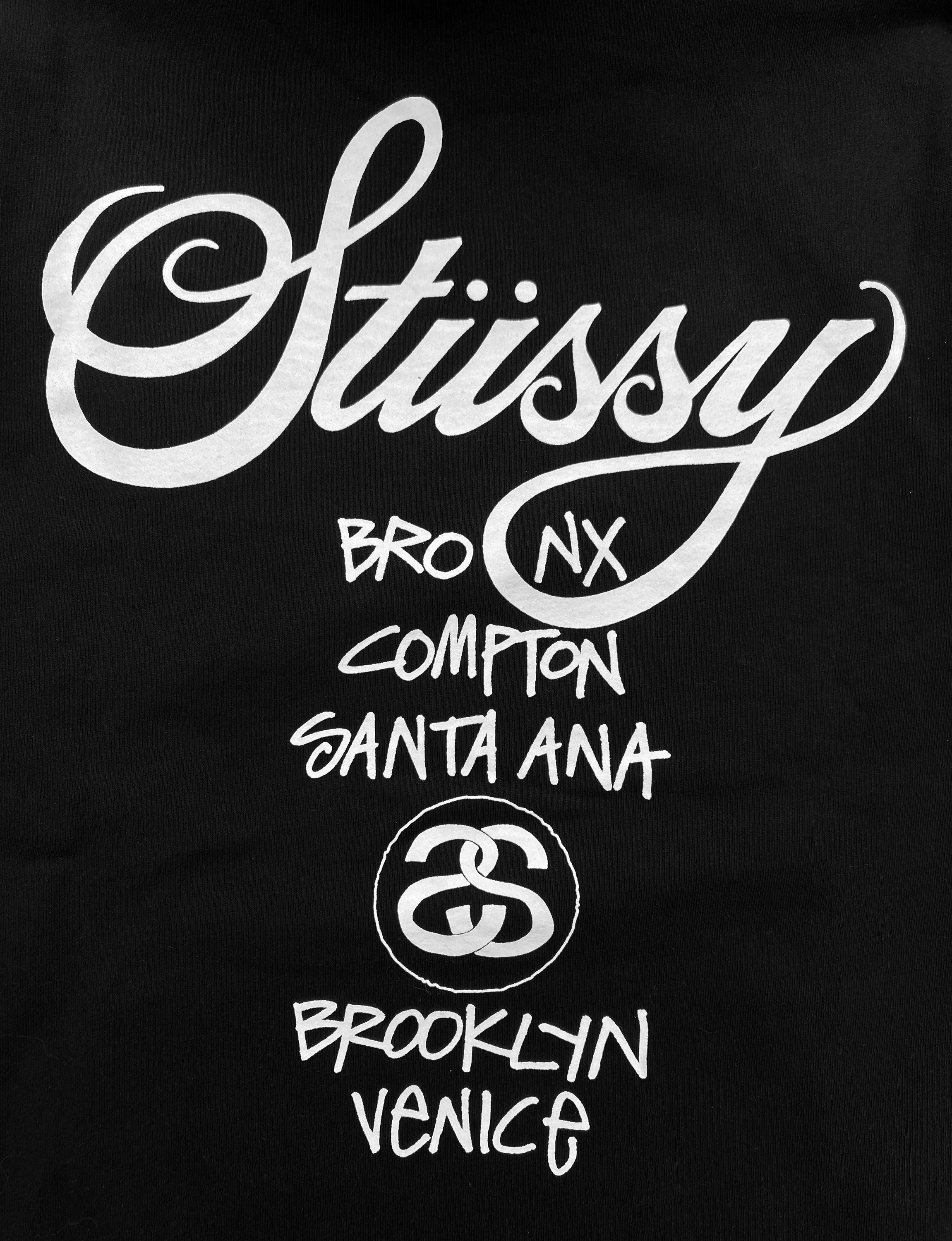 Stussy Black ‘World Tour’ Black Heavy Weight Hoodie