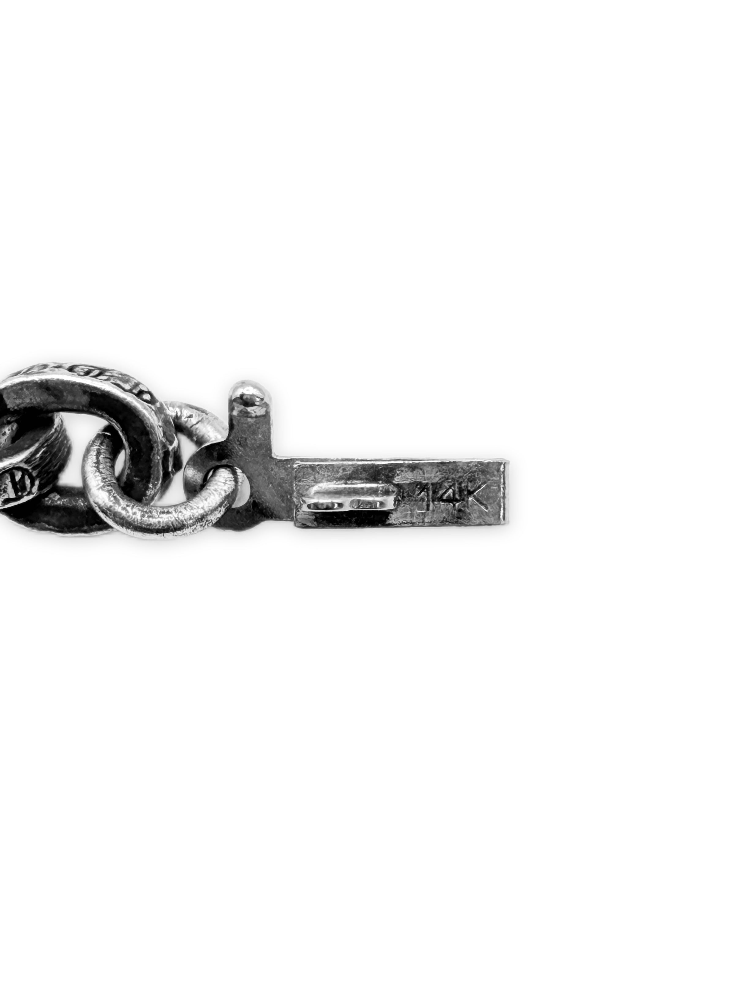 Chrome Hearts Cross Bail Paper Chain 18 in Necklace